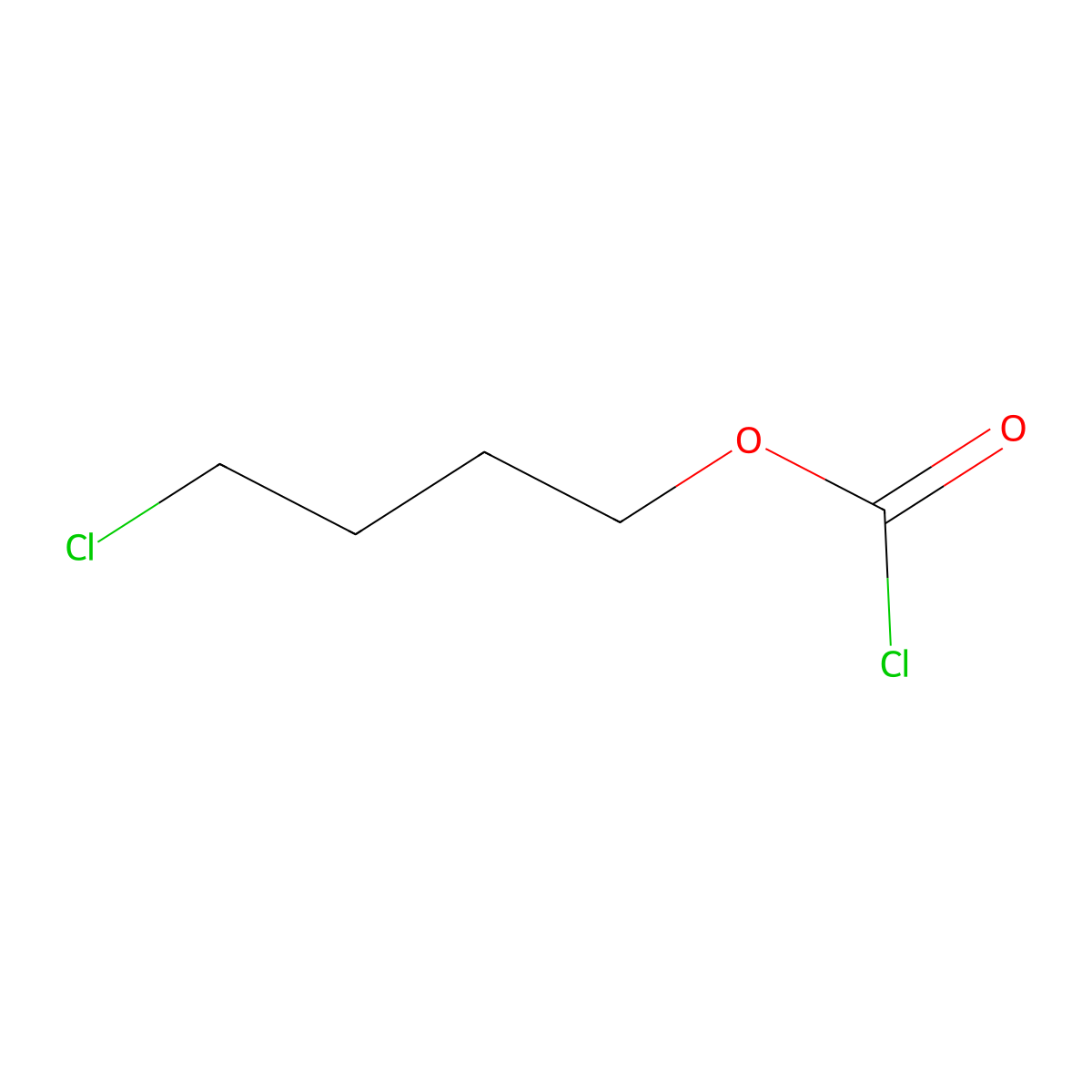 4-Chlorobutyl carbonochloridate molecular structure, CAS 37693-18-8