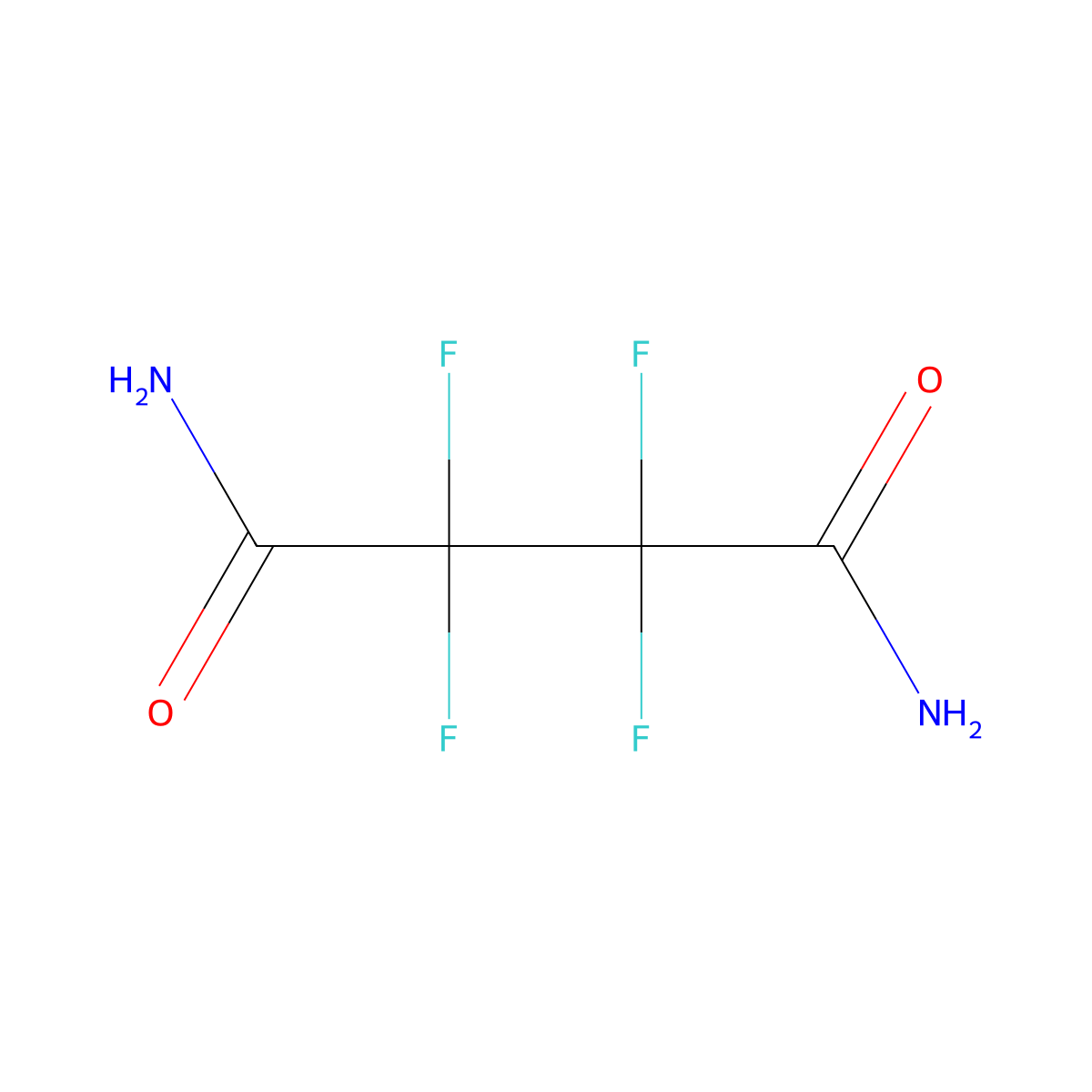 Tetrafluorosuccinamide molecular structure, CAS 377-37-7