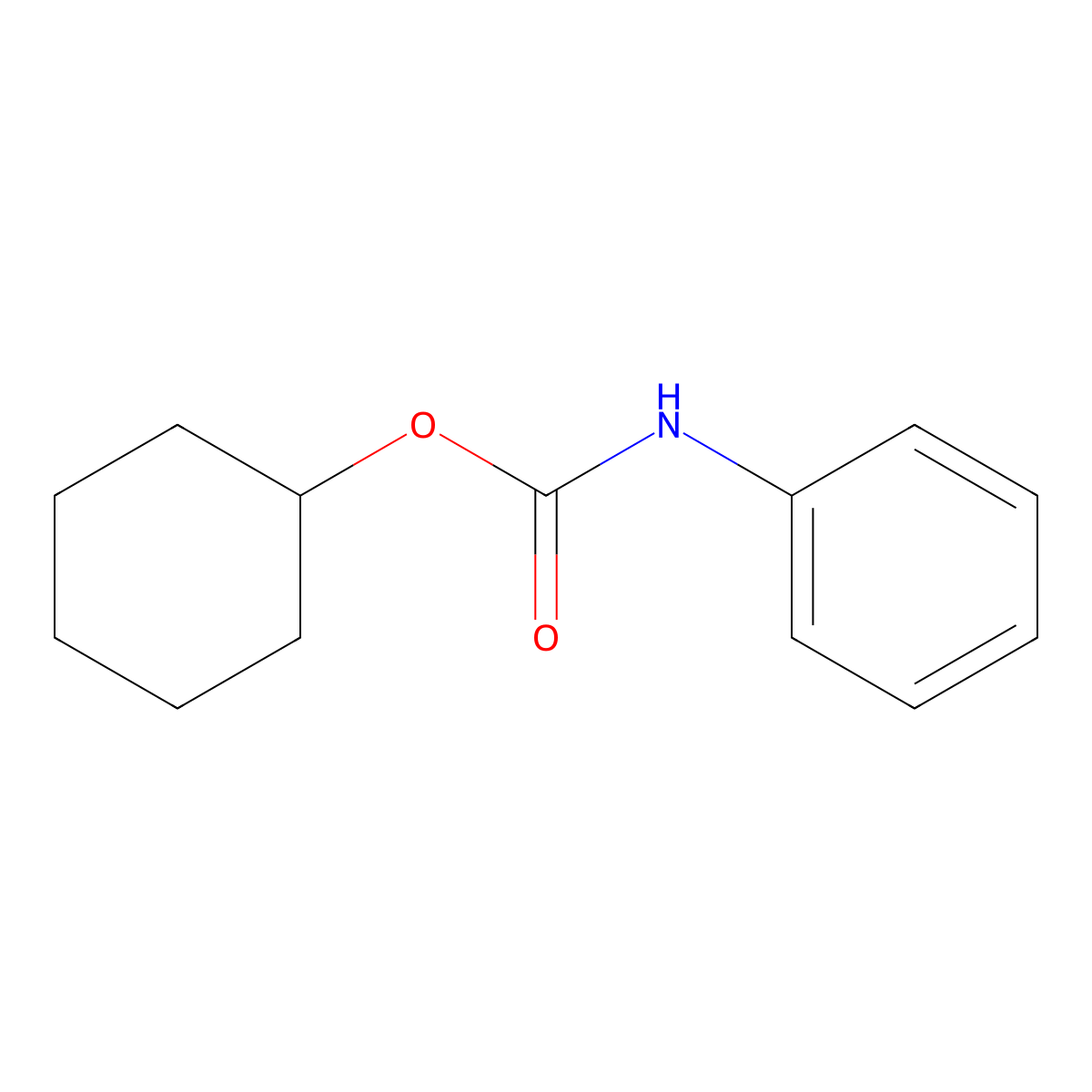 cyclohexyl N-phenylcarbamate molecular structure, CAS 3770-95-4