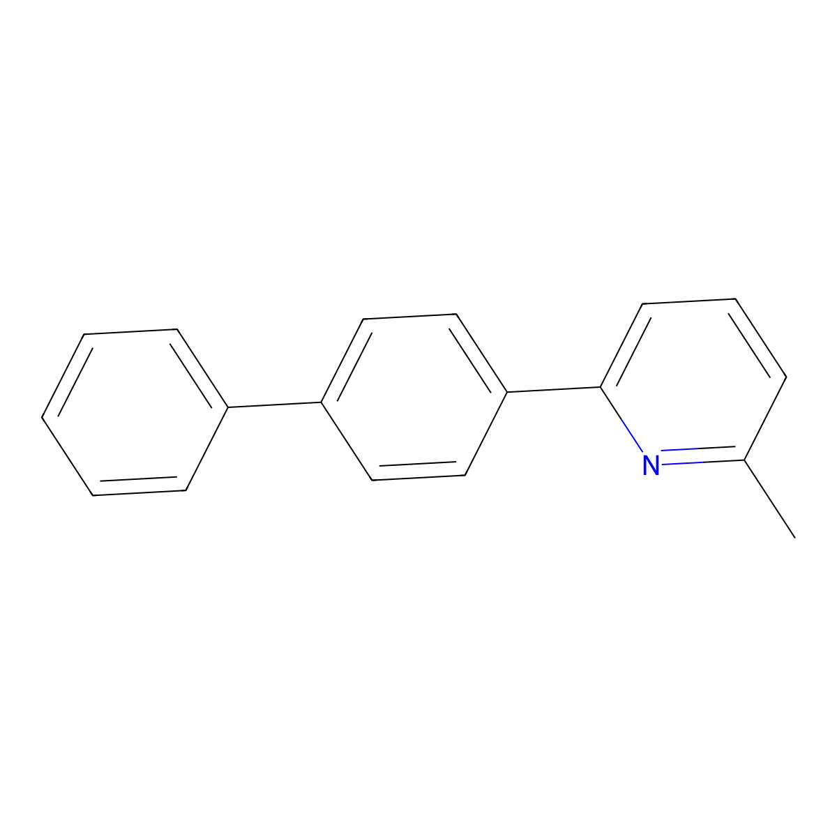2-[1,1'-Biphenyl]-4-yl-6-methylpyridine molecular structure, CAS 377047-44-4