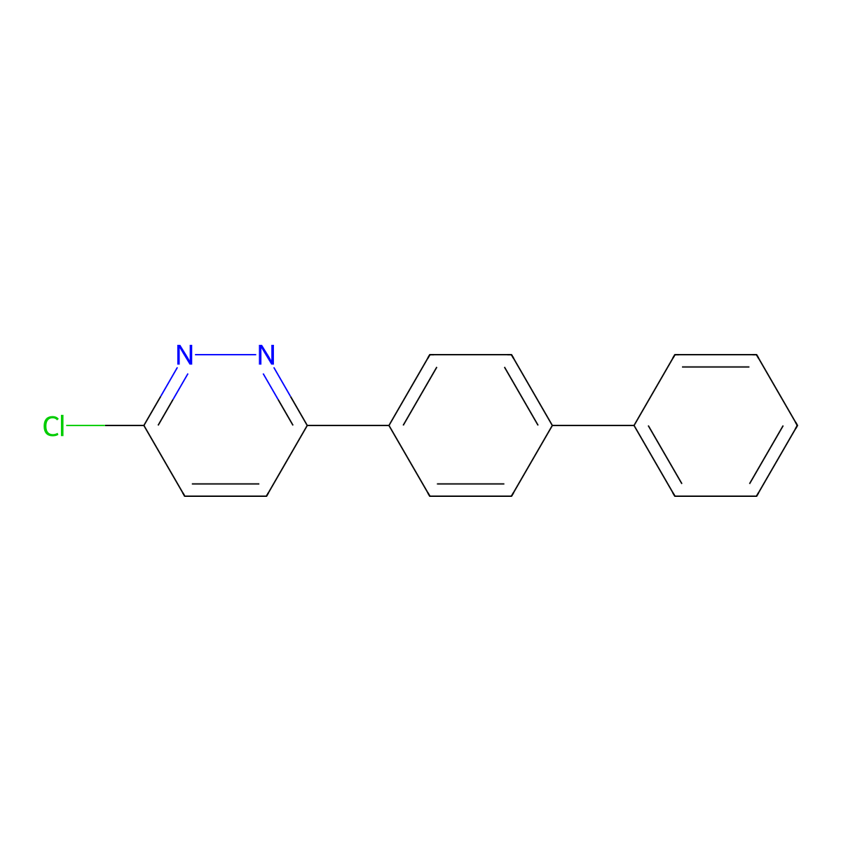 3-Chloro-6-(4-phenylphenyl)pyridazine molecular structure, CAS 377047-49-9
