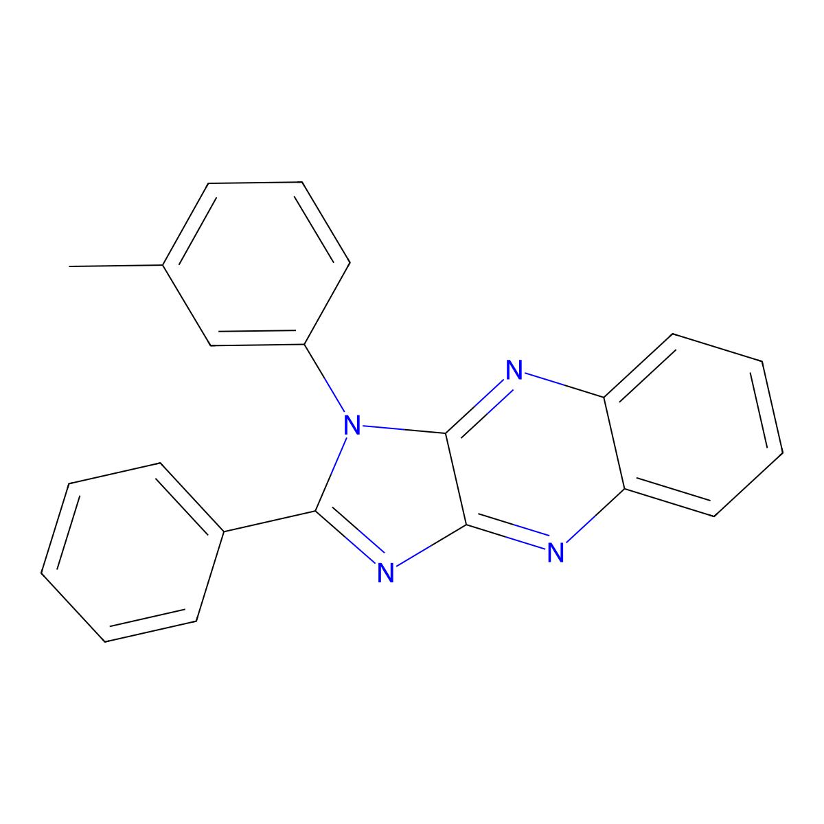 3-(3-Methylphenyl)-2-phenylimidazo[4,5-b]quinoxaline molecular structure, CAS 377054-33-6