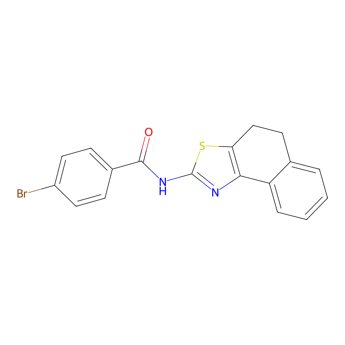 4-bromo-N-{4H,5H-naphtho[1,2-d][1,3]thiazol-2-yl}benzamide molecular structure, CAS 377057-36-8