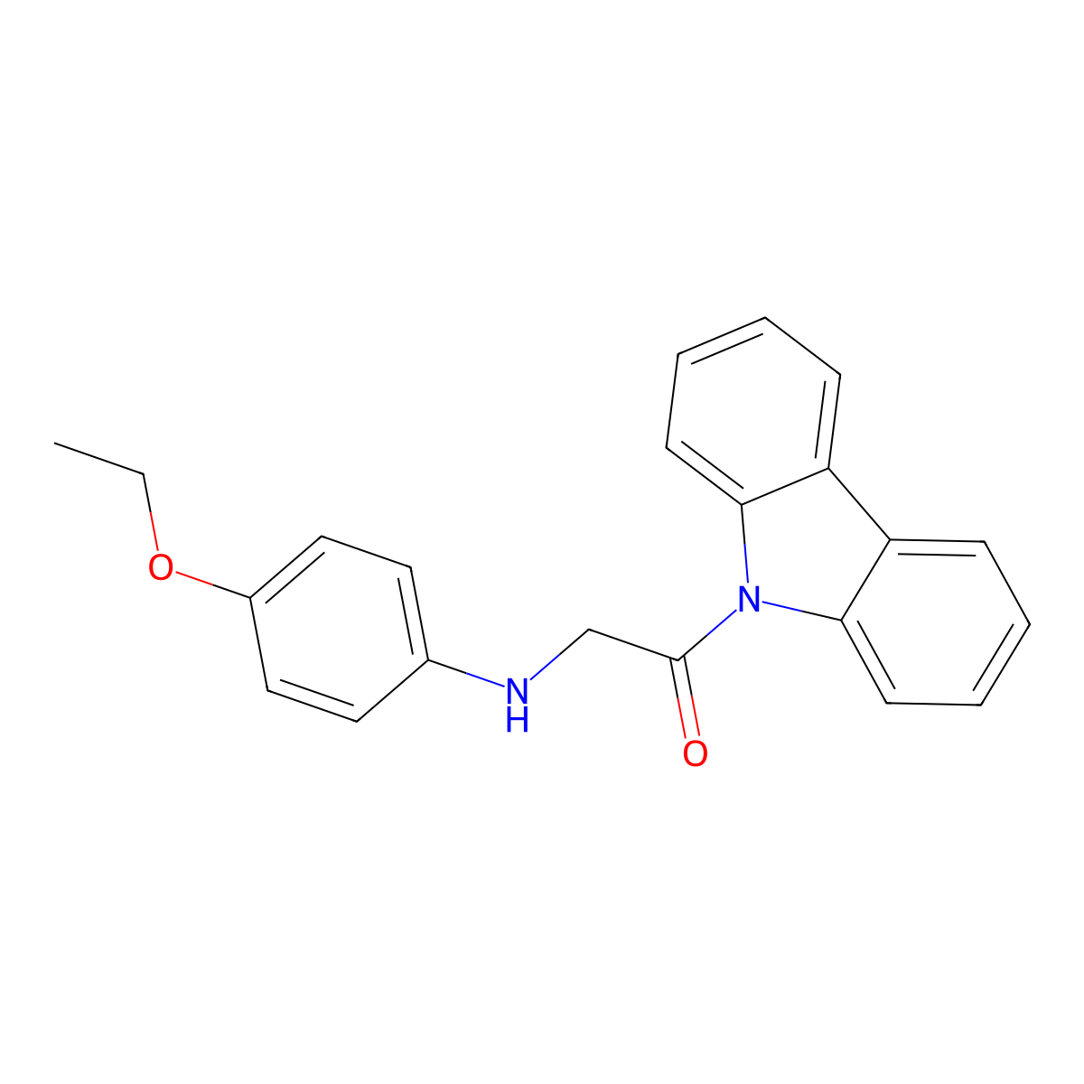 1-Carbazol-9-yl-2-(4-ethoxyanilino)ethanone molecular structure, CAS 377060-25-8