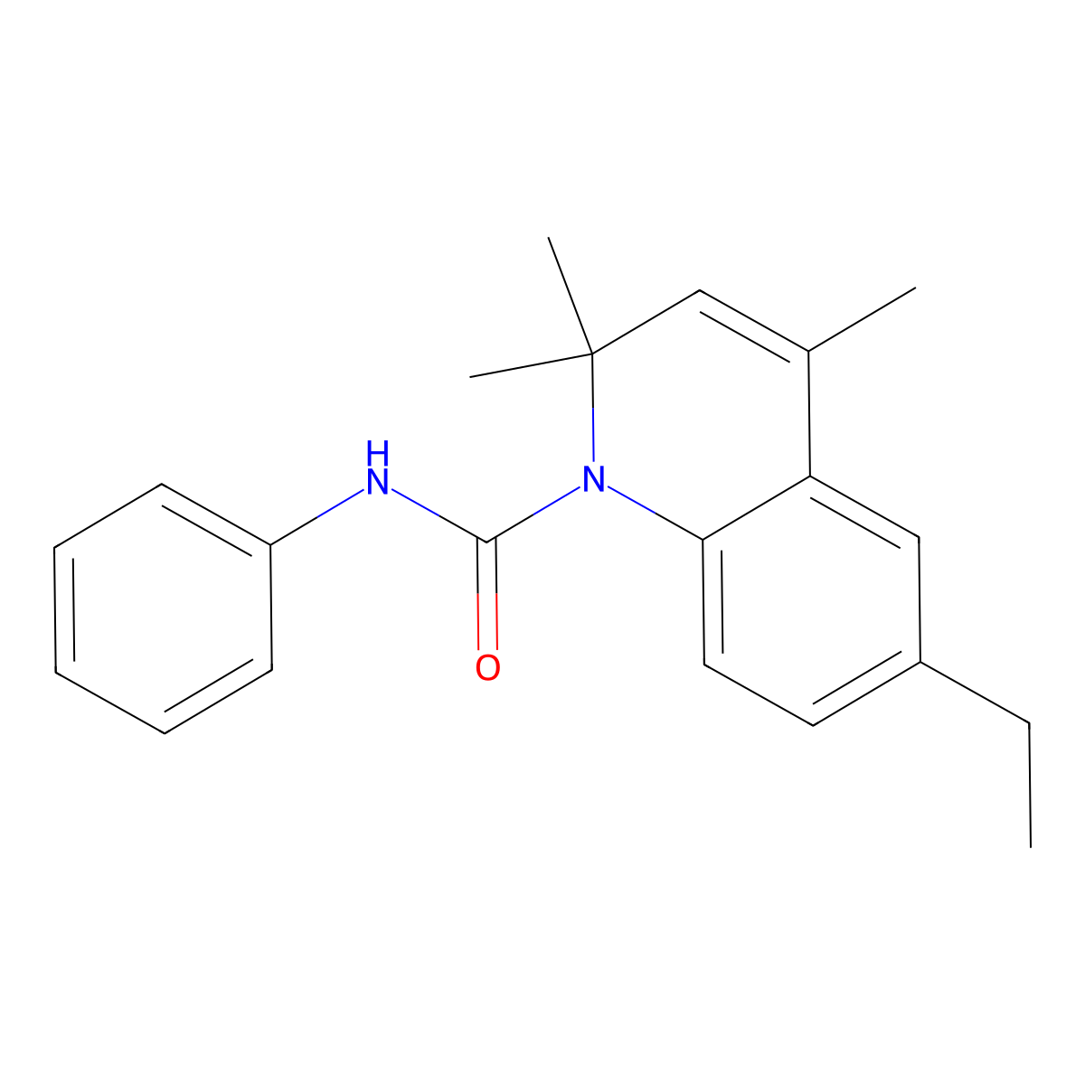 6-ethyl-2,2,4-trimethyl-N-phenylquinoline-1-carboxamide molecular structure, CAS 377061-08-0