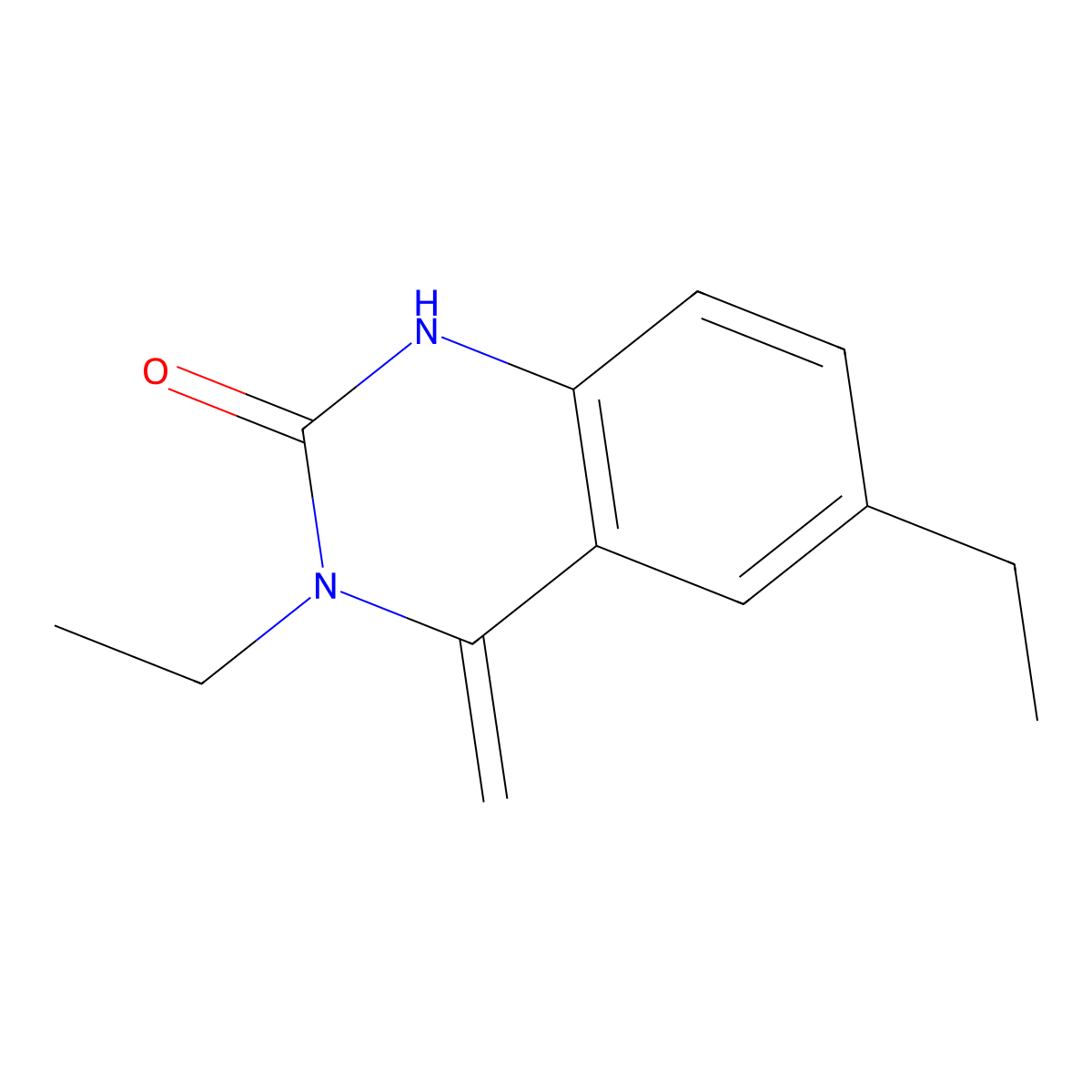 3,6-diethyl-4-methylidene-1H-quinazolin-2-one molecular structure, CAS 377062-33-4