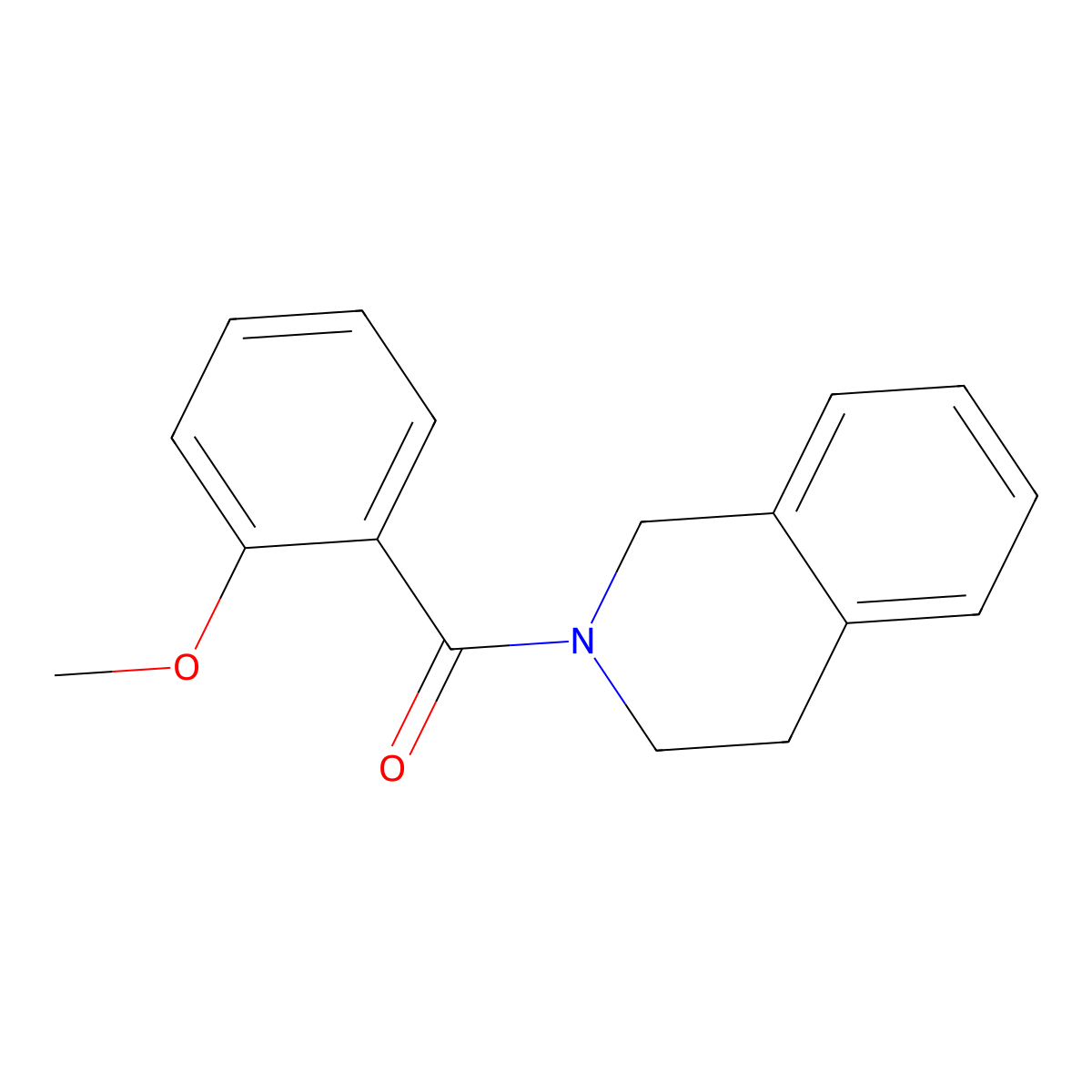 3,4-dihydro-1H-isoquinolin-2-yl-(2-methoxyphenyl)methanone molecular structure, CAS 377064-69-2