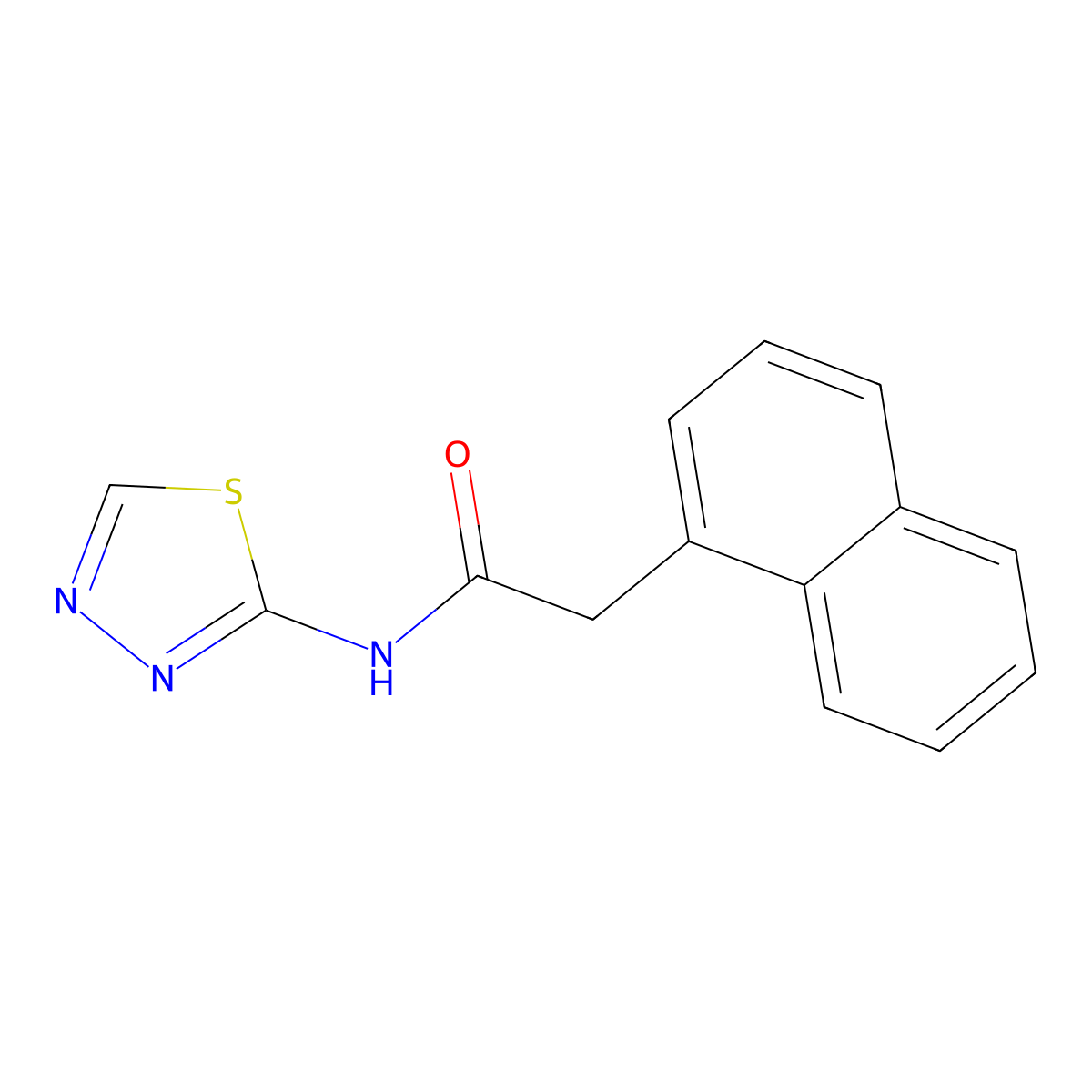 2-naphthalen-1-yl-N-(1,3,4-thiadiazol-2-yl)acetamide molecular structure, CAS 377067-91-9