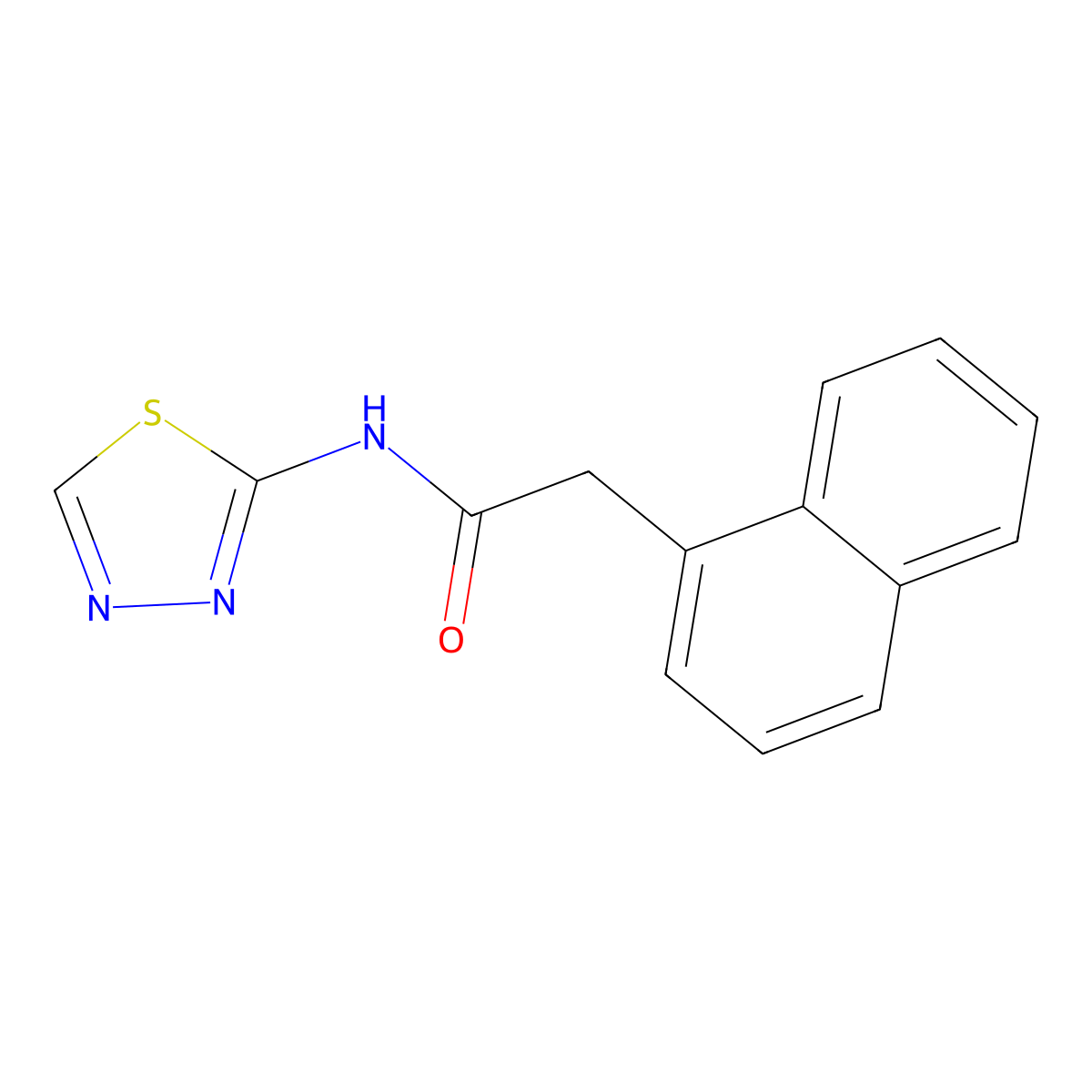 2-naphthalen-1-yl-N-(1,3,4-thiadiazol-2-yl)acetamide molecular structure, CAS 377067-91-9