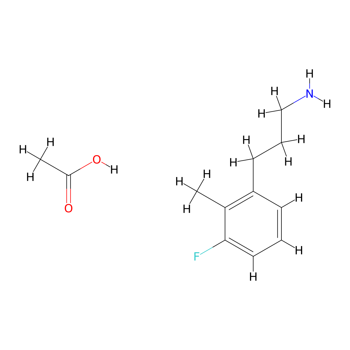 3-(3-Fluoro-2-methylphenyl)propan-1-amine acetic acid salt molecular structure, CAS 377083-85-7