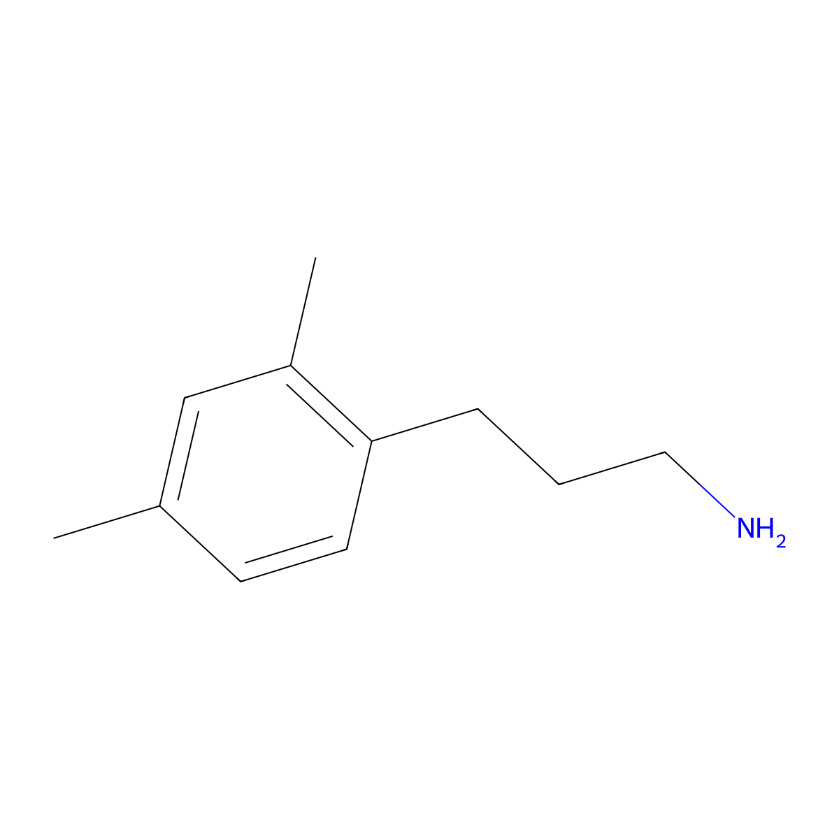 3-(2,4-Dimethylphenyl)propan-1-amine molecular structure, CAS 377083-88-0