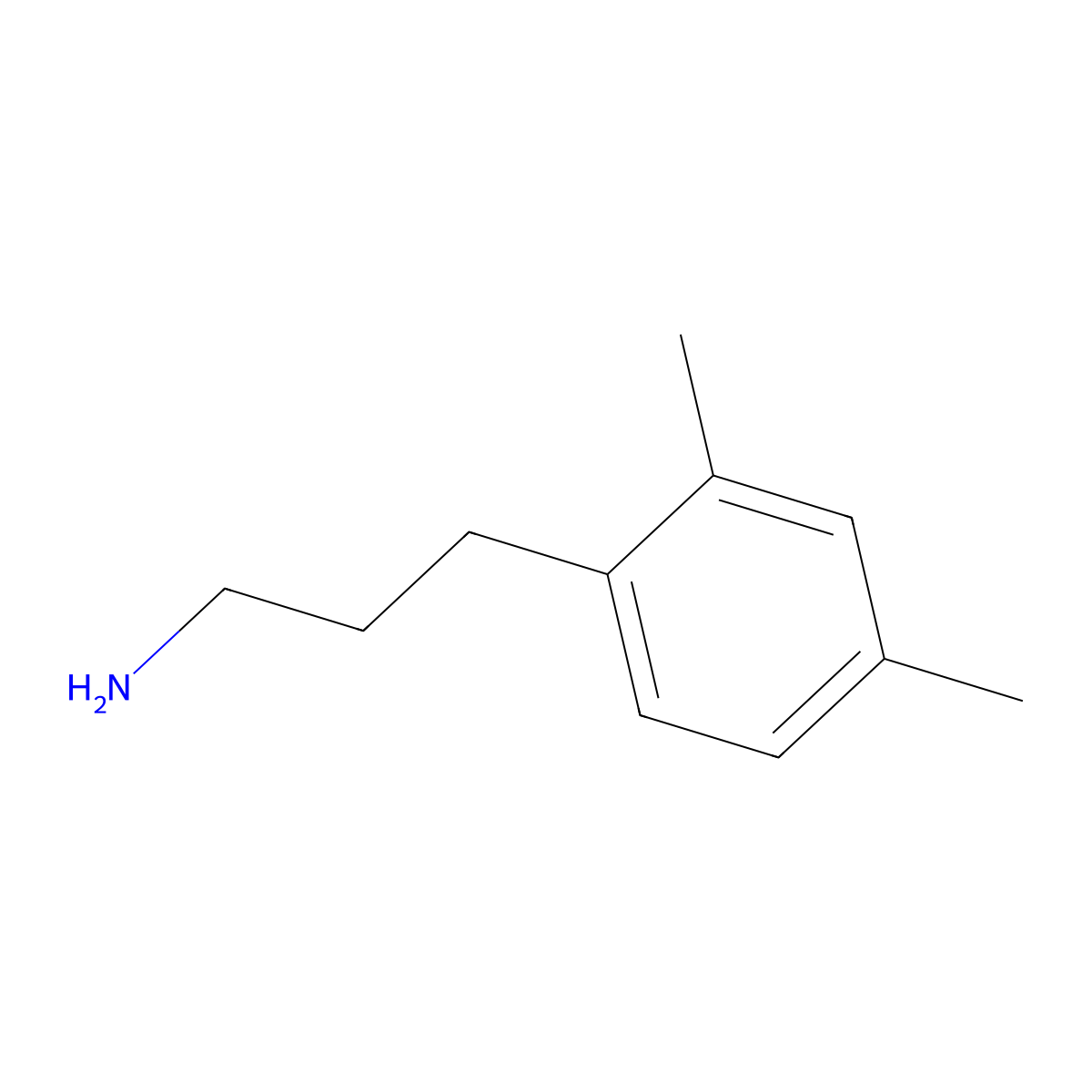 3-(2,4-Dimethylphenyl)propan-1-amine molecular structure, CAS 377083-88-0