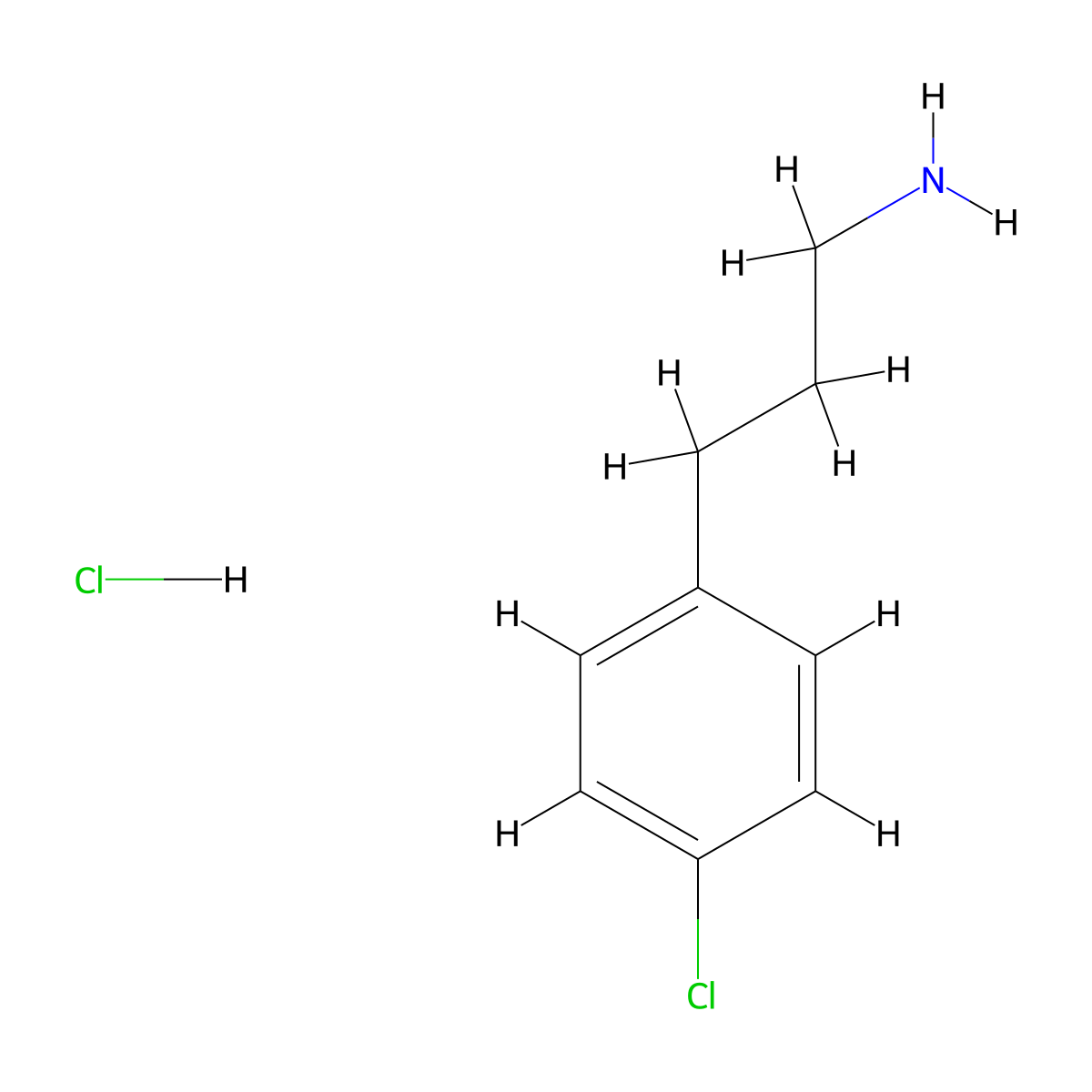 3-(4-Chlorophenyl)propan-1-amine hydrochloride molecular structure, CAS 377084-66-7