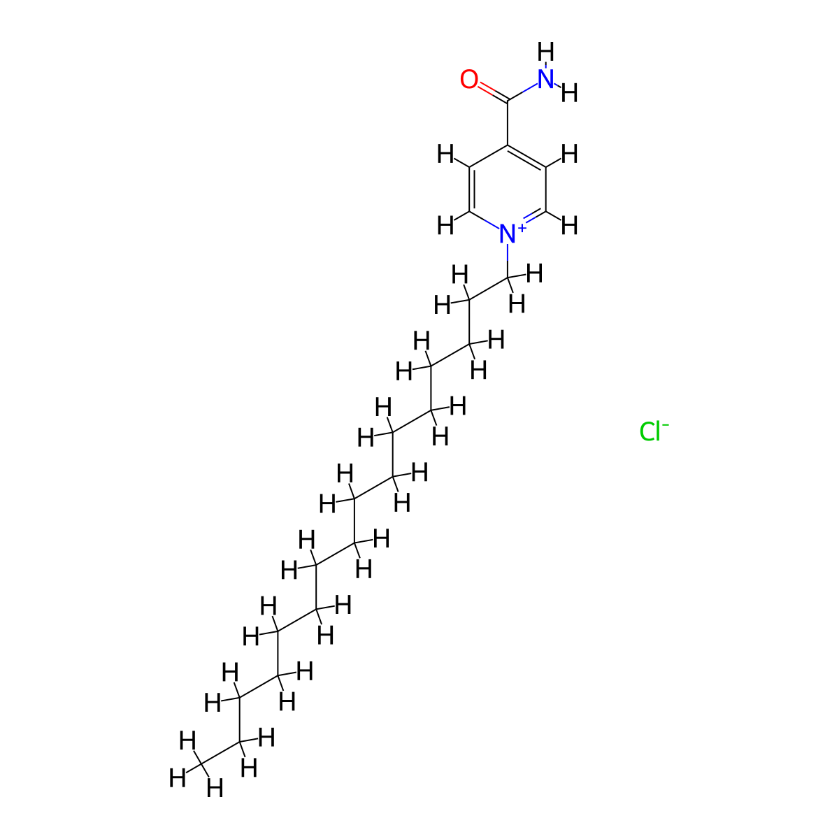 4-Carbamoyl-1-hexadecylpyridinium Chloride molecular structure, CAS 377085-58-0