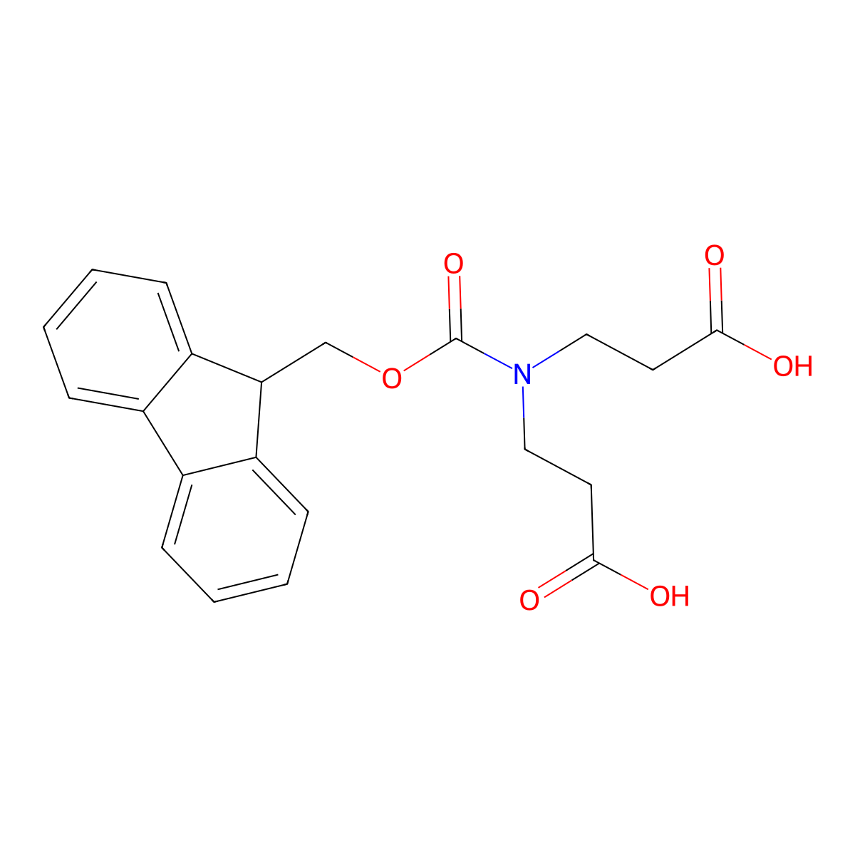 Fmoc-iminodipropionic acid molecular structure, CAS 377087-65-5