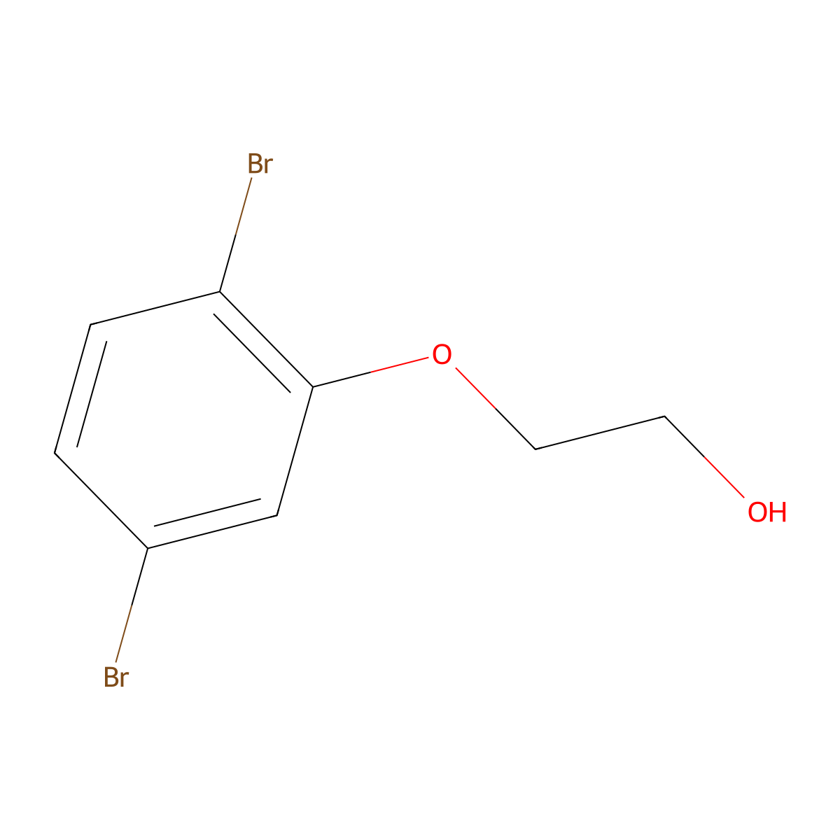 2-(2,5-Dibromophenoxy)ethanol molecular structure, CAS 377091-17-3