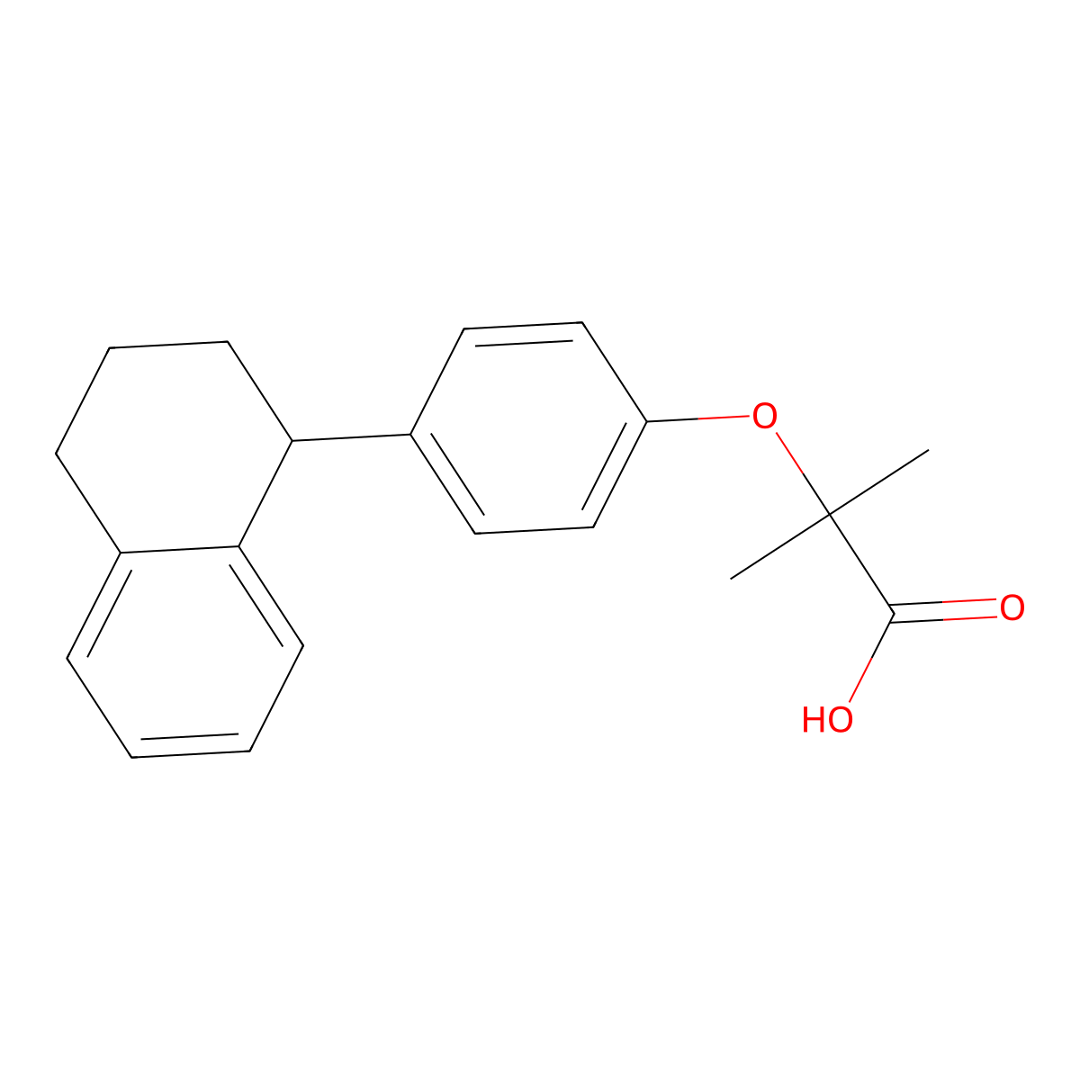 Nafenopin molecular structure, CAS 3771-19-5