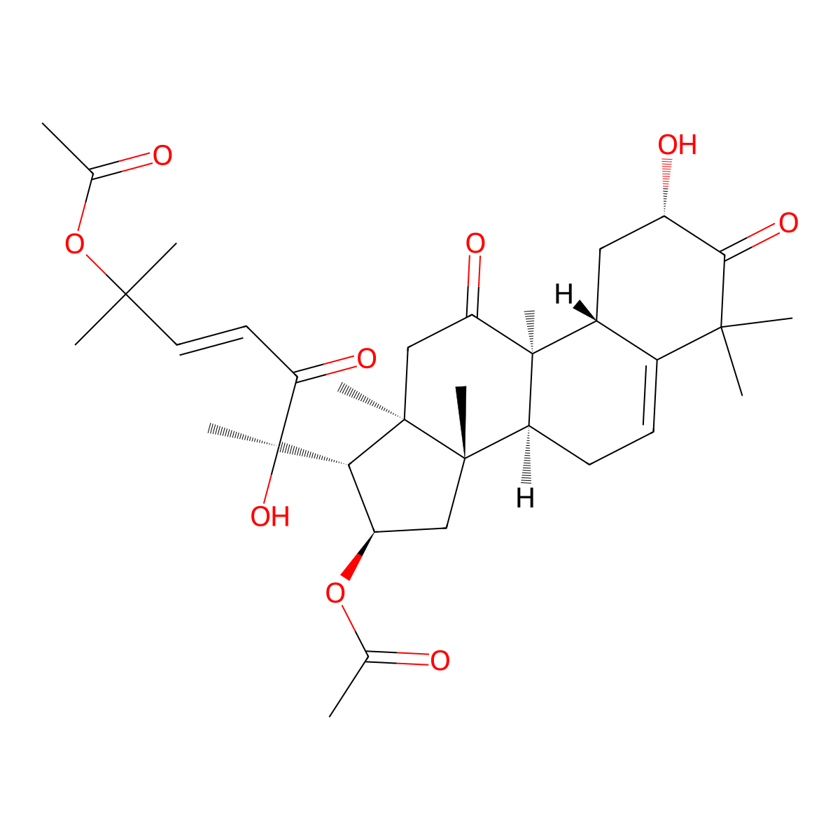 Fabacein molecular structure, CAS 37710-13-7