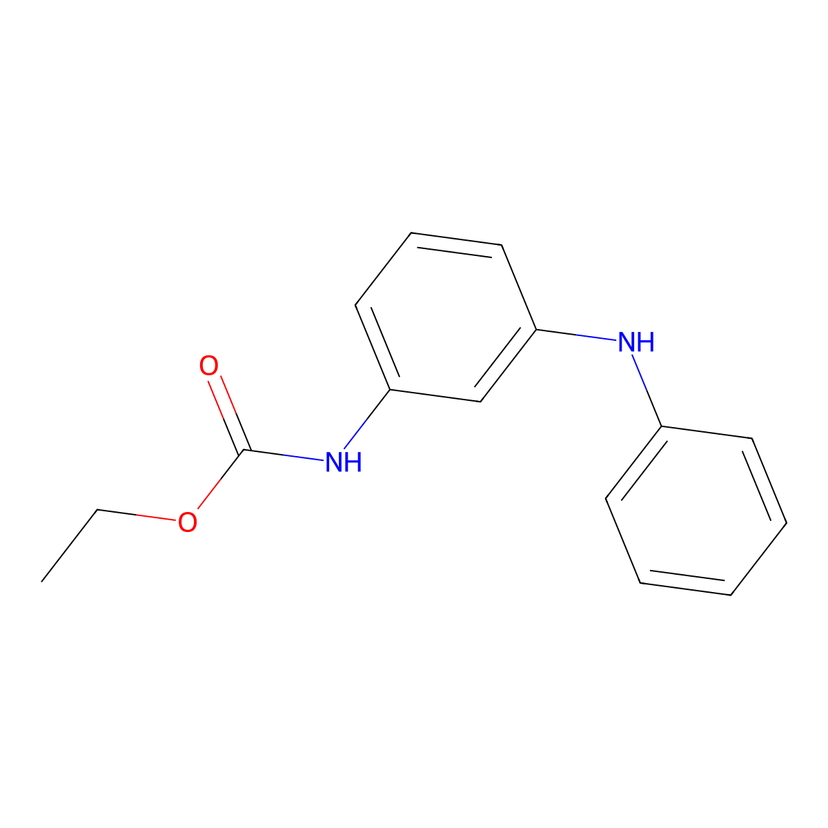 Ethyl 3-anilinophenylcarbamate molecular structure, CAS 37711-28-7