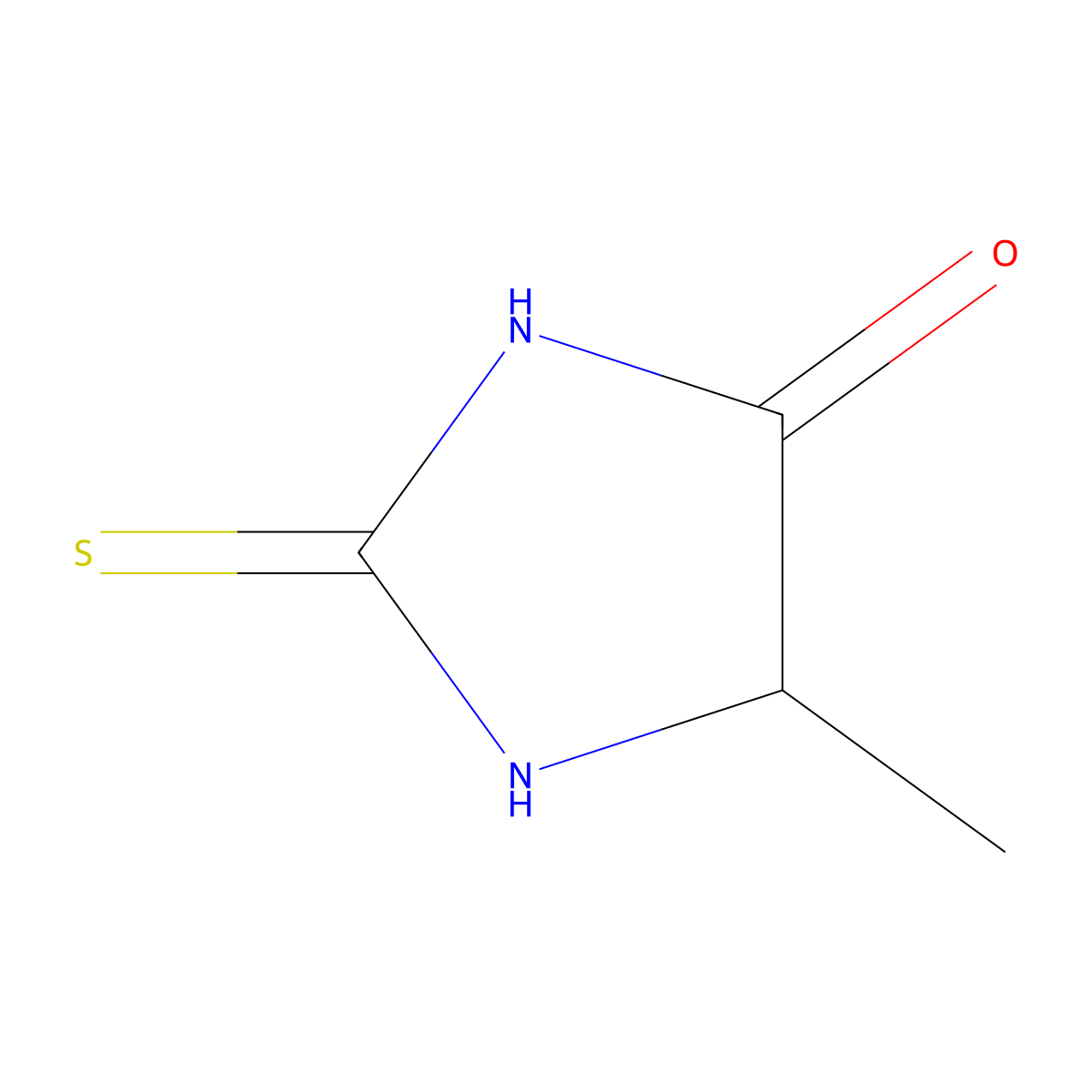 (S)-5-Methyl-2-thioxoimidazolidin-4-one molecular structure, CAS 37712-67-7