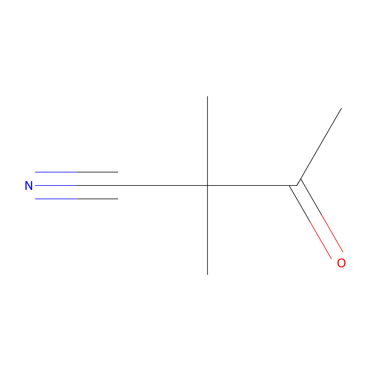 2,2-Dimethyl-3-oxobutanenitrile molecular structure, CAS 37719-02-1