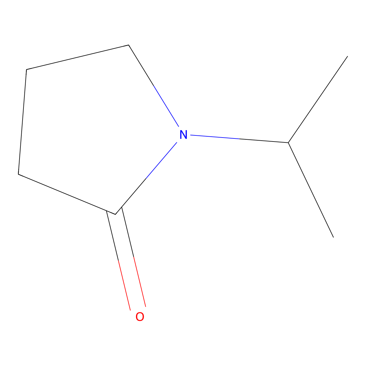 N-Isopropylbutyrolactam molecular structure, CAS 3772-26-7