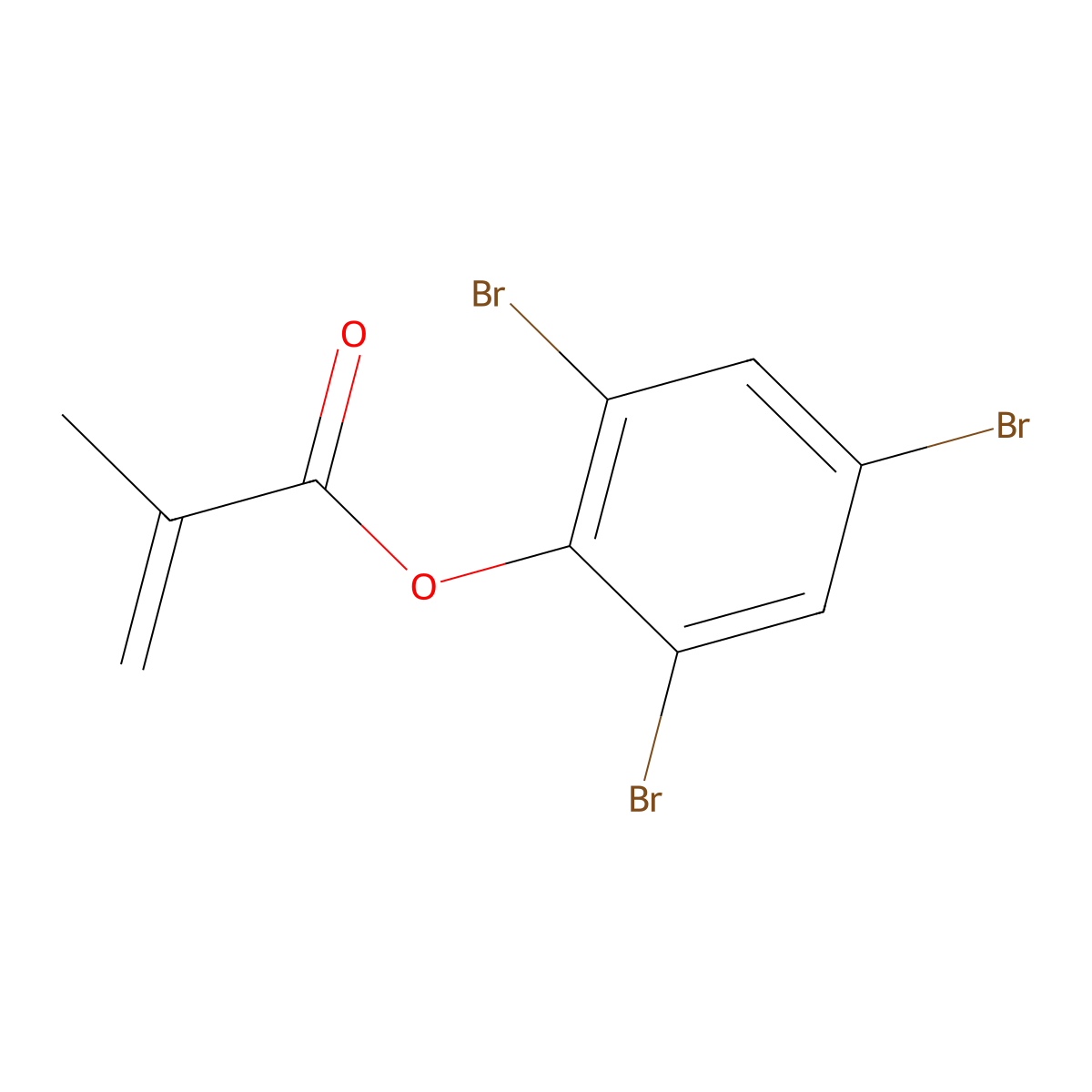 2,4,6-Tribromophenyl methacrylate molecular structure, CAS 37721-71-4