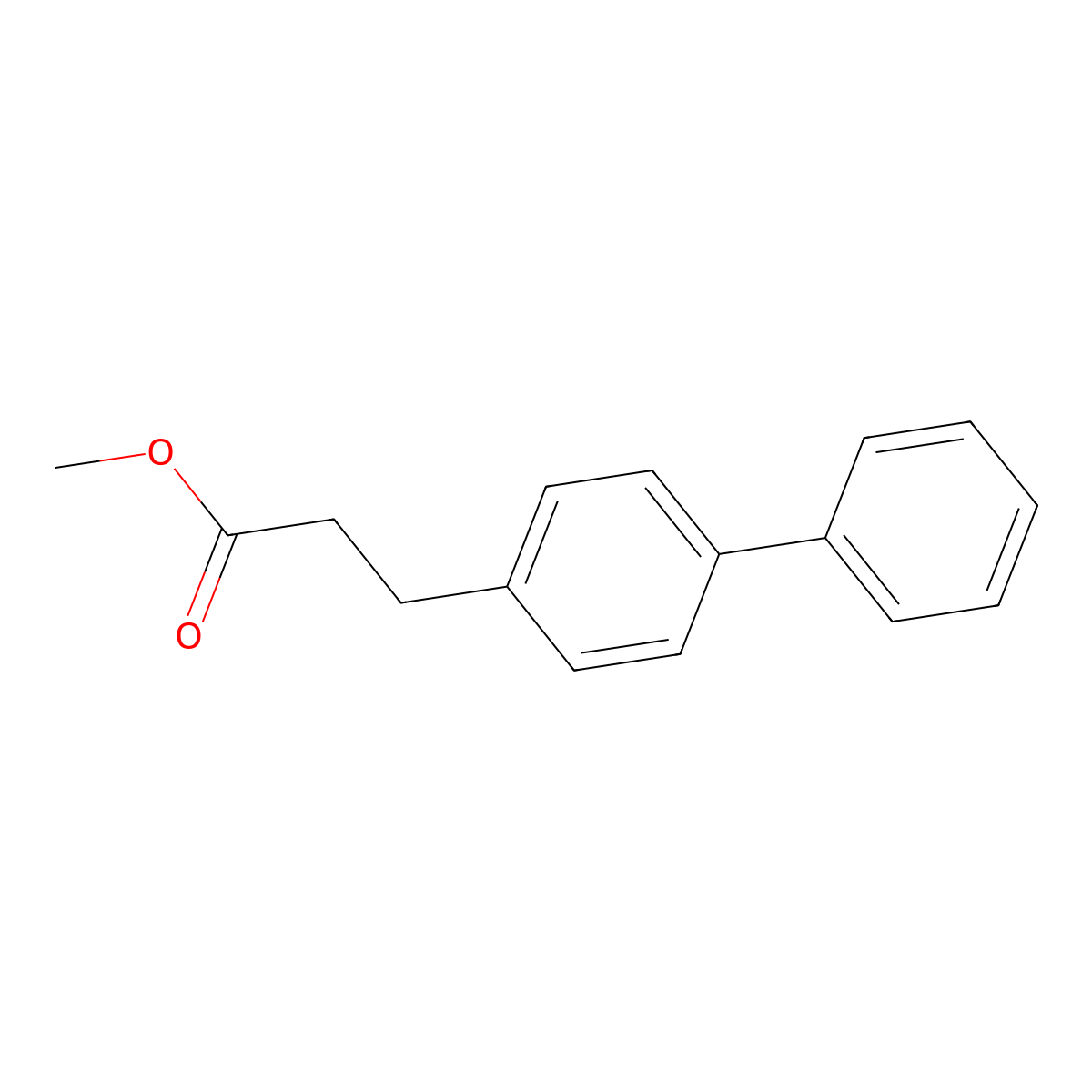 Methyl 3-([1,1'-biphenyl]-4-yl)propanoate molecular structure, CAS 37729-61-6