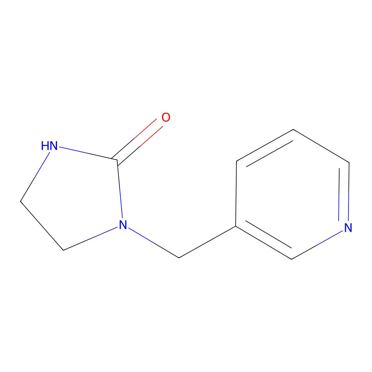 1-[(Pyridin-3-yl)methyl]imidazolidin-2-one molecular structure, CAS 37732-90-4
