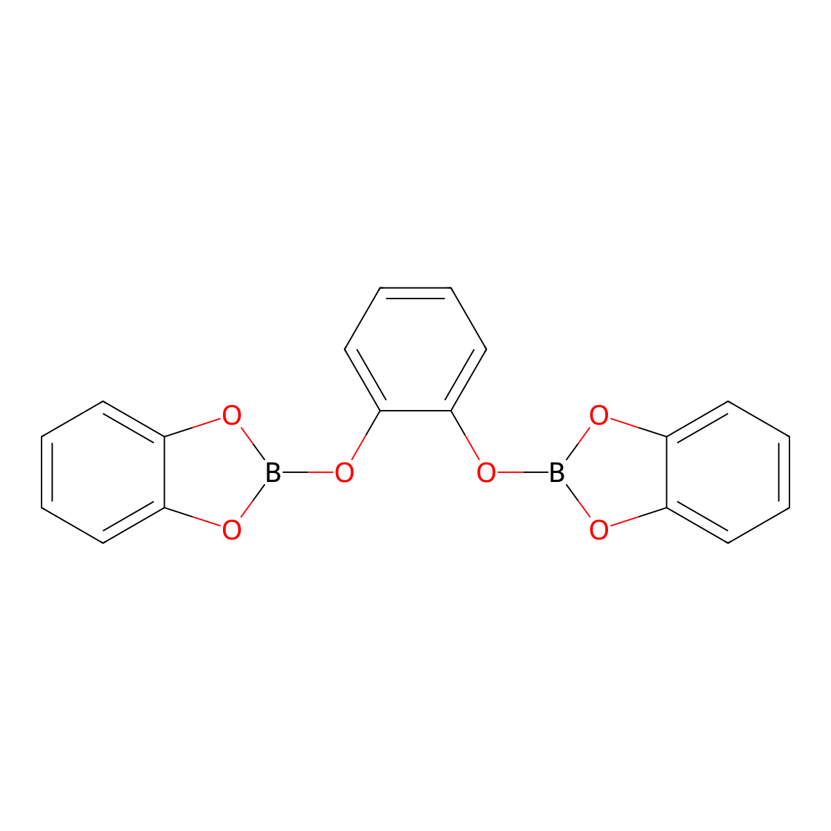 1,2-Bis(benzo[d][1,3,2]dioxaborol-2-yloxy)benzene molecular structure, CAS 37737-62-5