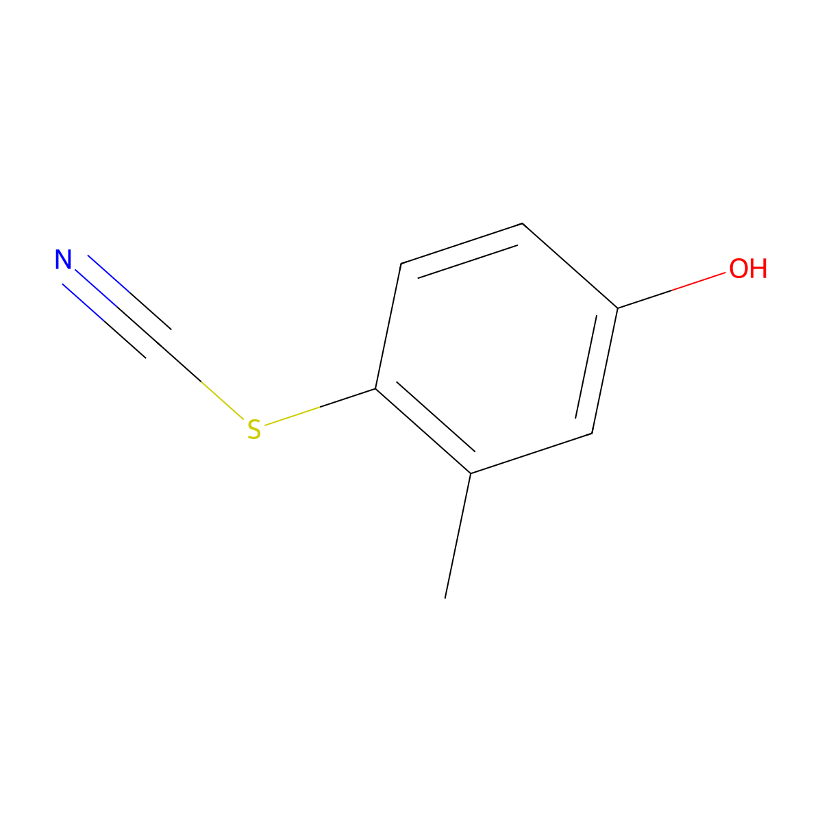 m-Cresol thiocyanate molecular structure, CAS 3774-54-7
