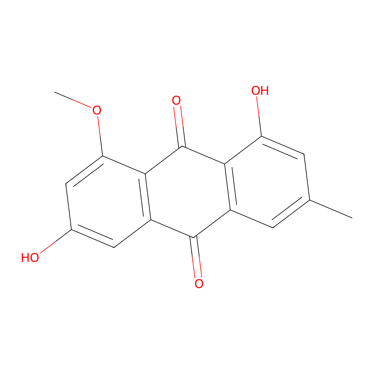 Questin molecular structure, CAS 3774-64-9