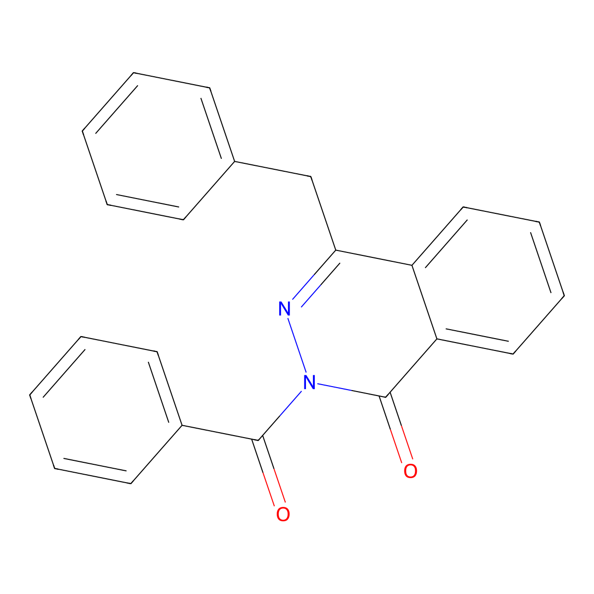2-Benzoyl-4-benzylphthalazin-1-one molecular structure, CAS 37740-36-6