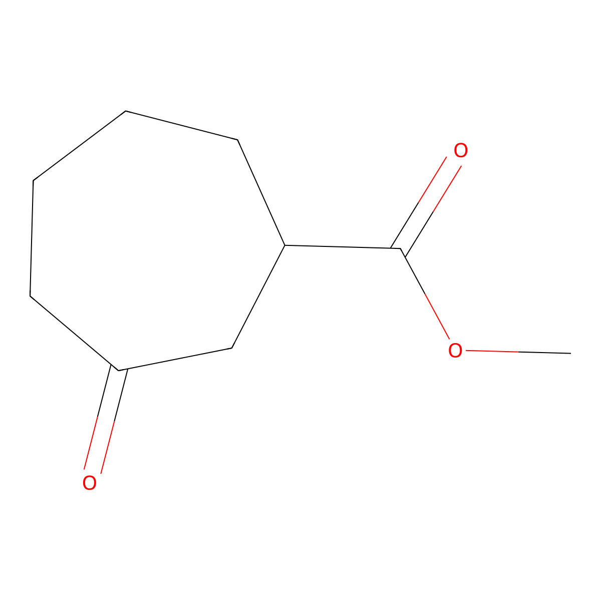 Methyl 3-oxocycloheptane-1-carboxylate molecular structure, CAS 37746-13-7