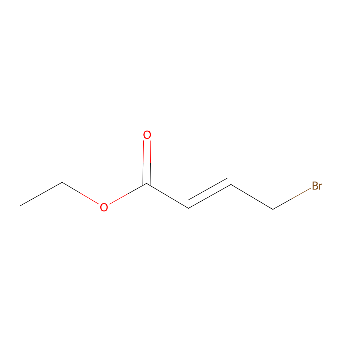 Ethyl (E)-4-bromobut-2-enoate molecular structure, CAS 37746-78-4