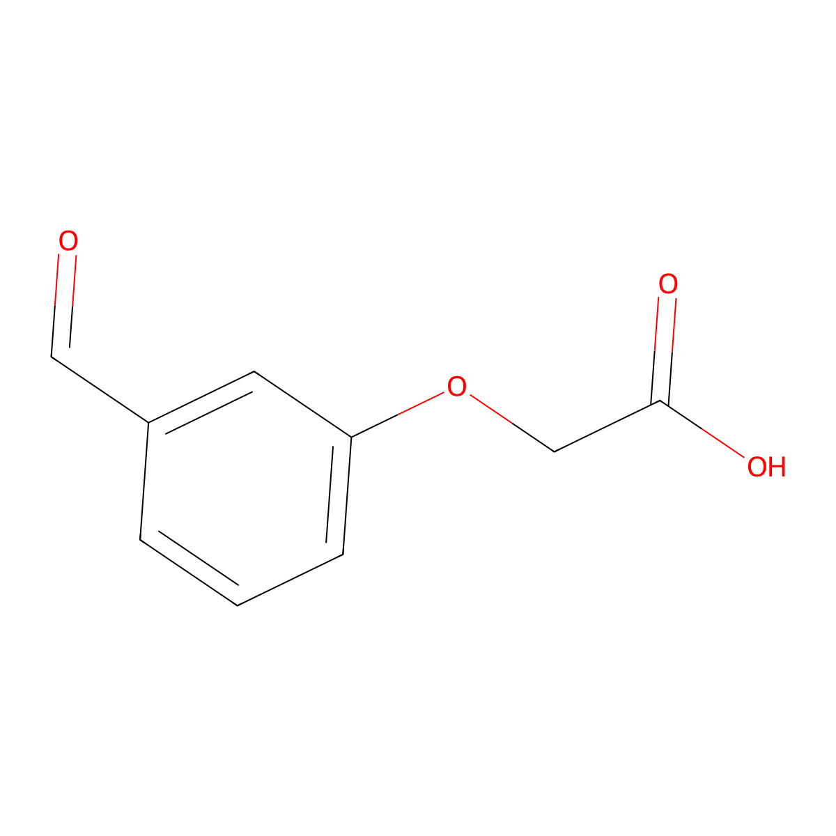 2-(3-Formylphenoxy)acetic acid molecular structure, CAS 37748-09-7