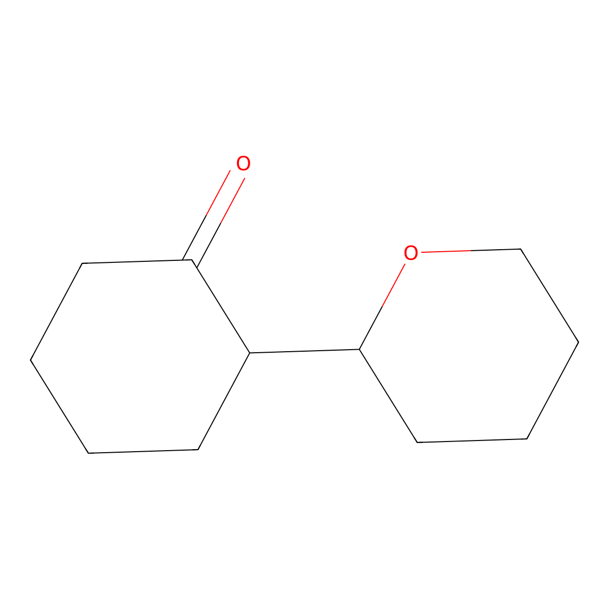 2-(Oxan-2-yl)cyclohexan-1-one molecular structure, CAS 37749-86-3