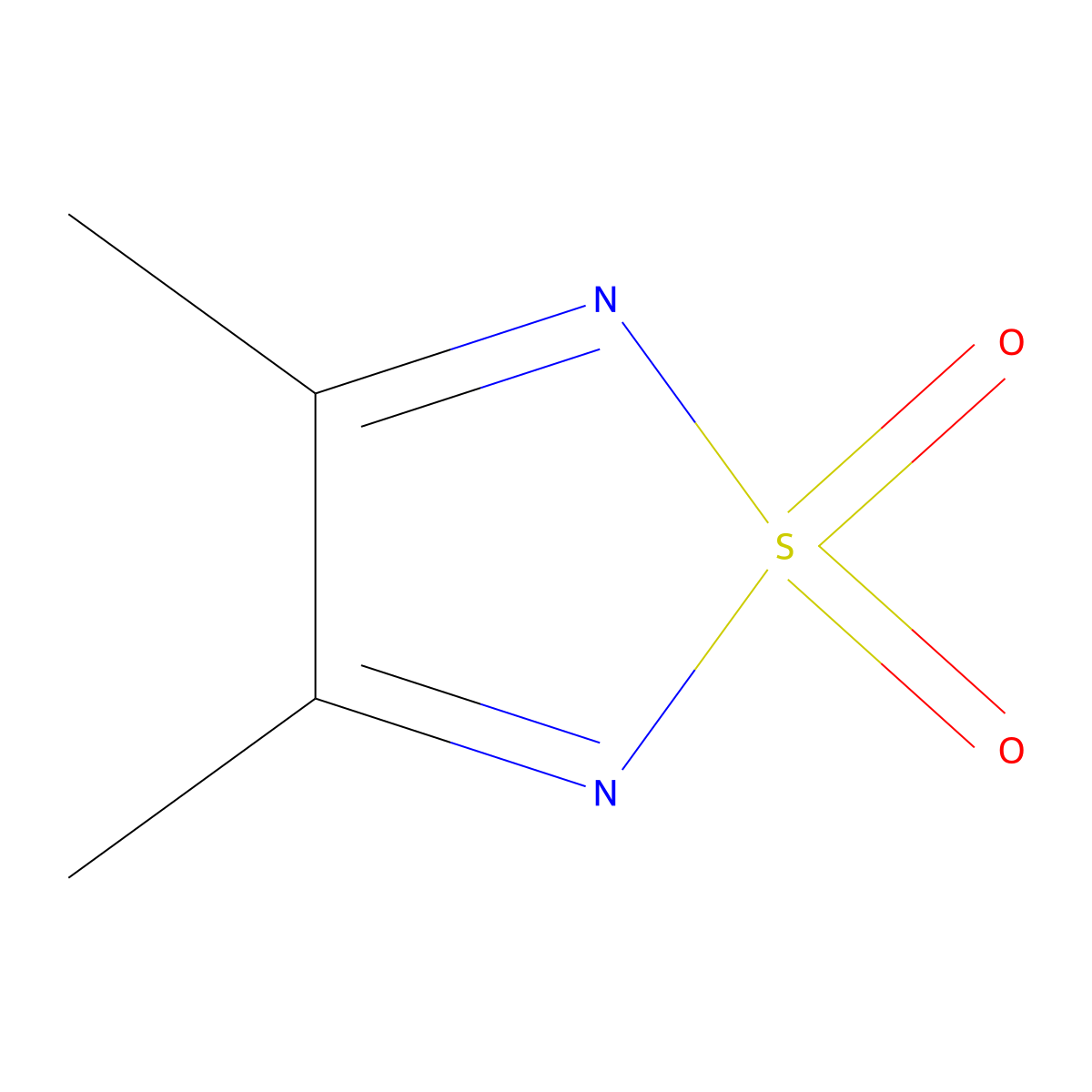 3,4-Dimethyl-1,2,5-thiadiazole 1,1-dioxide molecular structure, CAS 3775-12-0