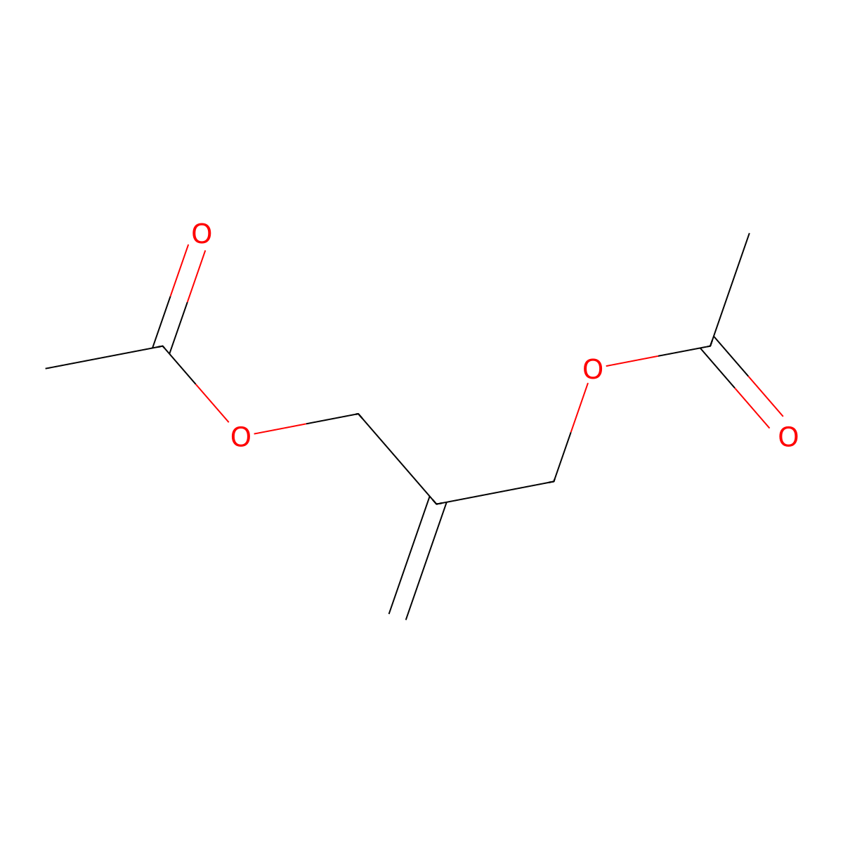 2-Methylenepropane-1,3-diyl diacetate molecular structure, CAS 3775-29-9