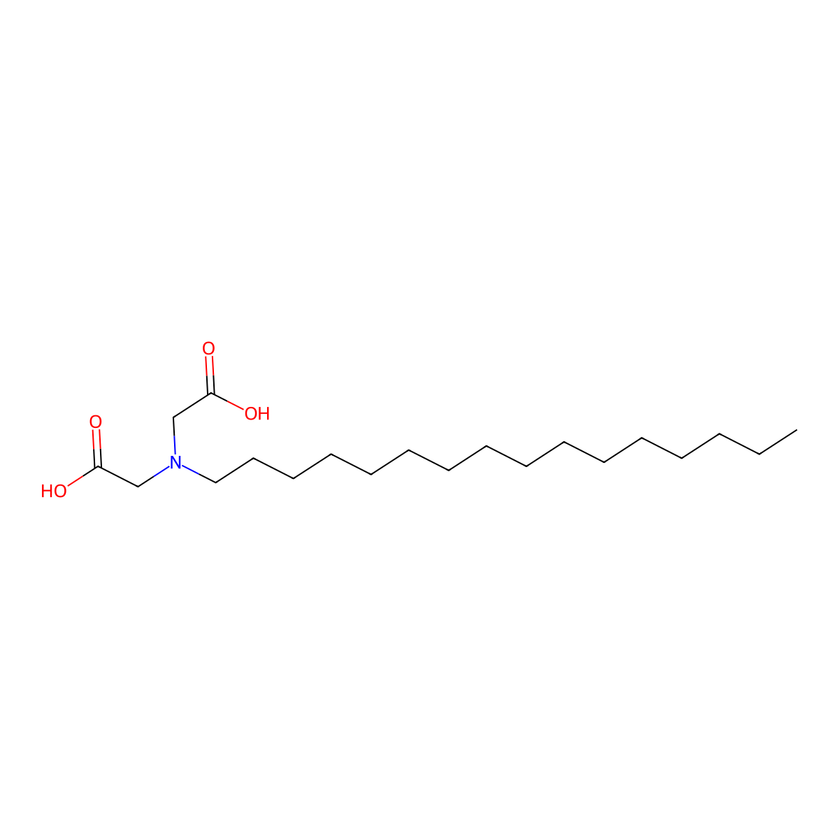 2-[(Carboxymethyl)hexadecylamino]acetic acid molecular structure, CAS 3775-52-8