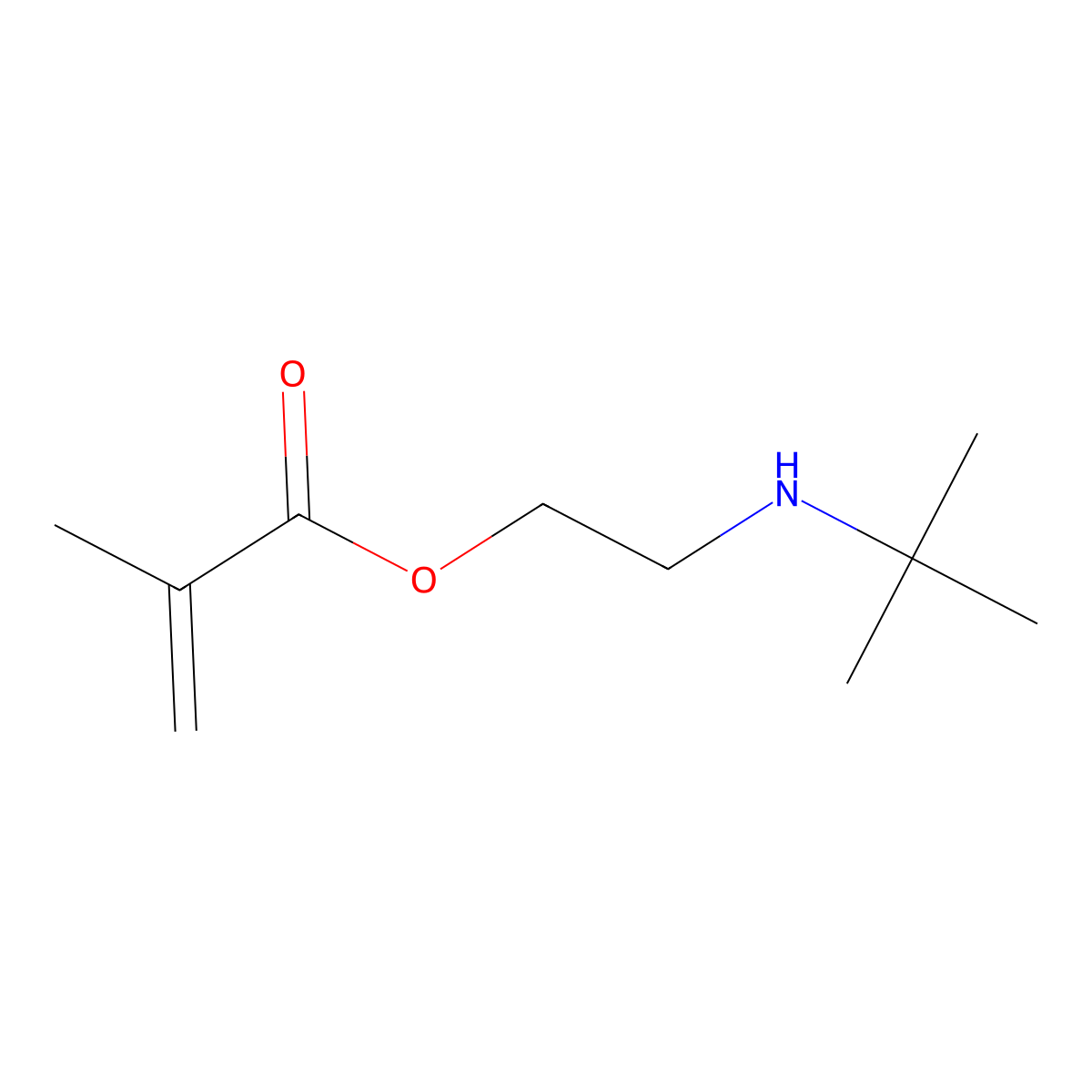 2-(tert-Butylamino)ethyl methacrylate molecular structure, CAS 3775-90-4