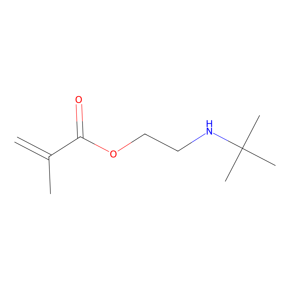 2-(tert-Butylamino)ethyl methacrylate molecular structure, CAS 3775-90-4
