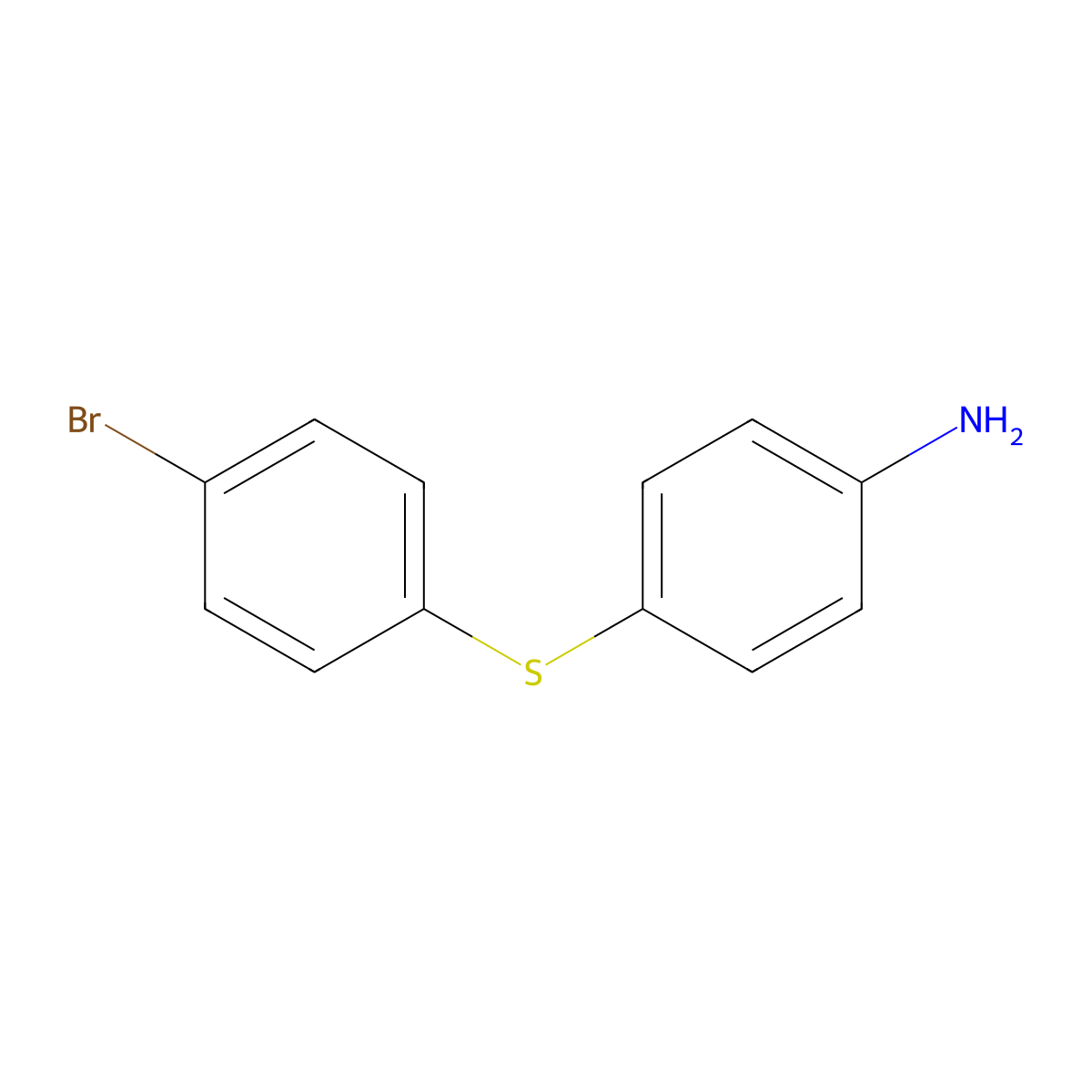 4-[(4-Bromophenyl)sulfanyl]aniline molecular structure, CAS 37750-33-7
