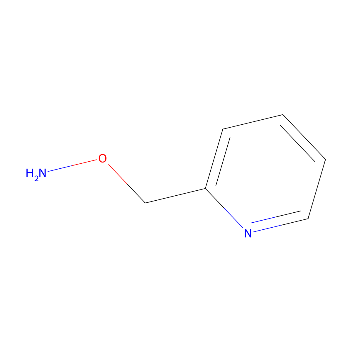 O-(pyridin-2-ylmethyl)hydroxylamine molecular structure, CAS 37756-48-2