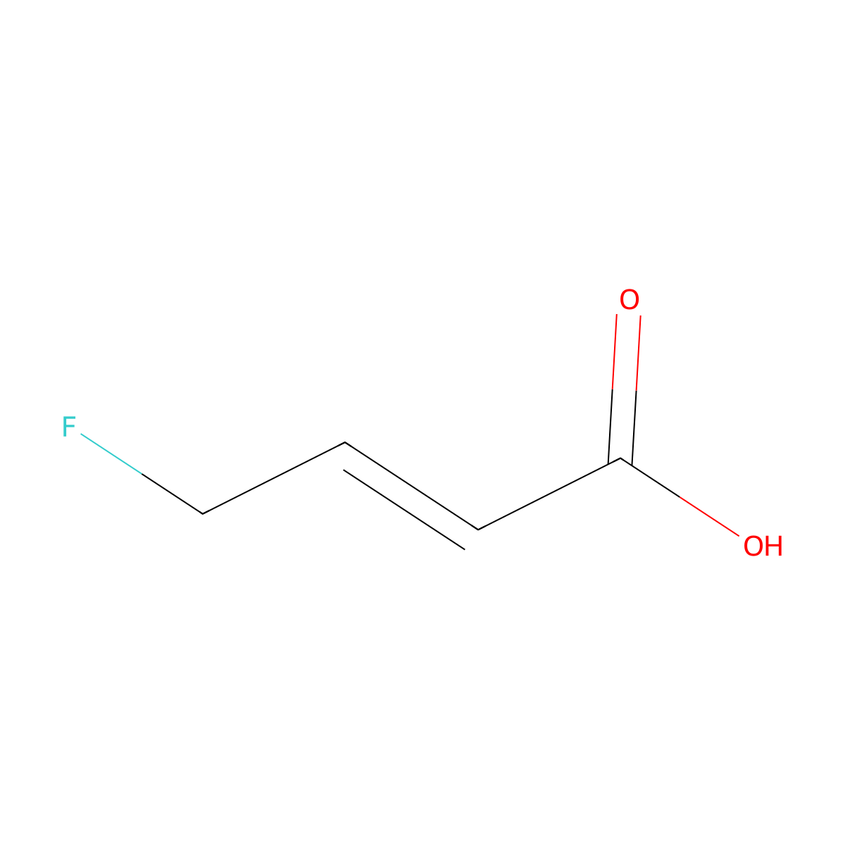 (2E)-4-fluorobut-2-enoic acid molecular structure, CAS 37759-72-1