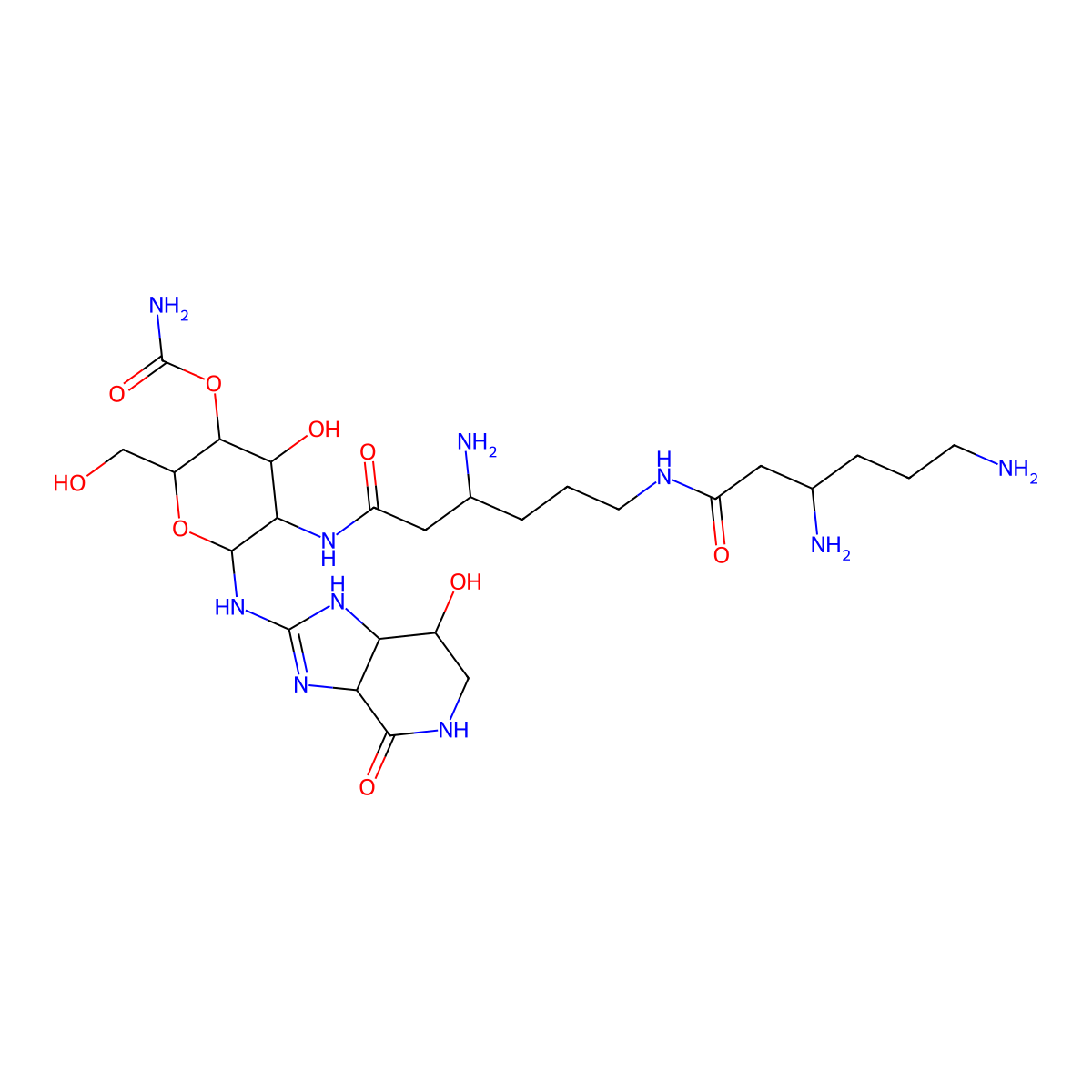 Streptothricin E molecular structure, CAS 3776-38-3