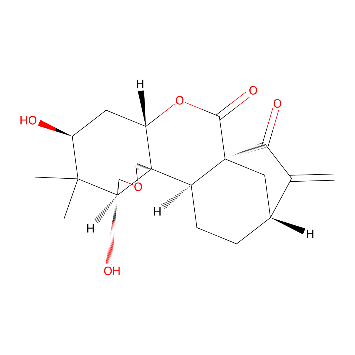 Enmein molecular structure, CAS 3776-39-4