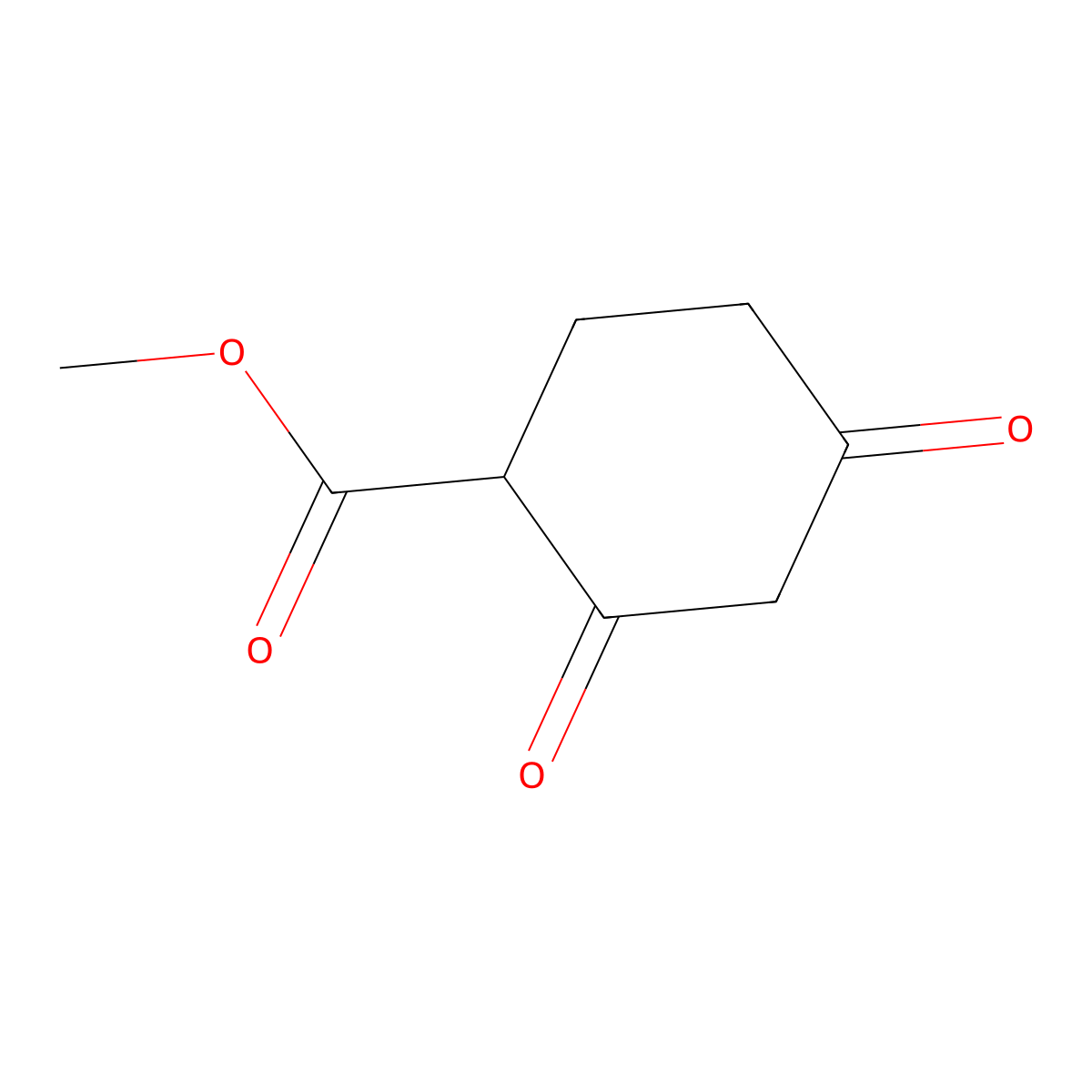 Methyl 2,4-dioxocyclohexane-1-carboxylate molecular structure, CAS 37761-61-8