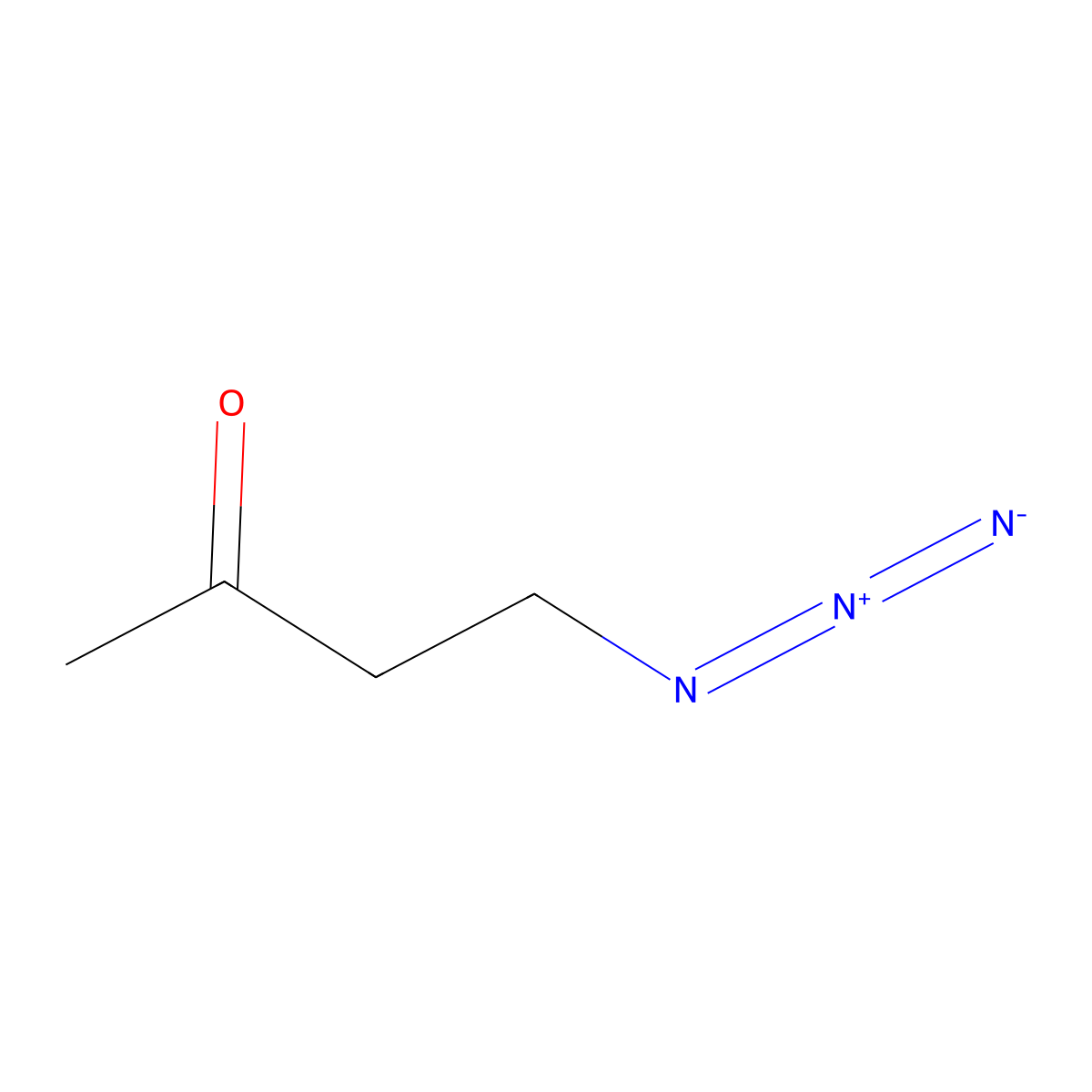 4-Azidobutan-2-one molecular structure, CAS 3777-68-2