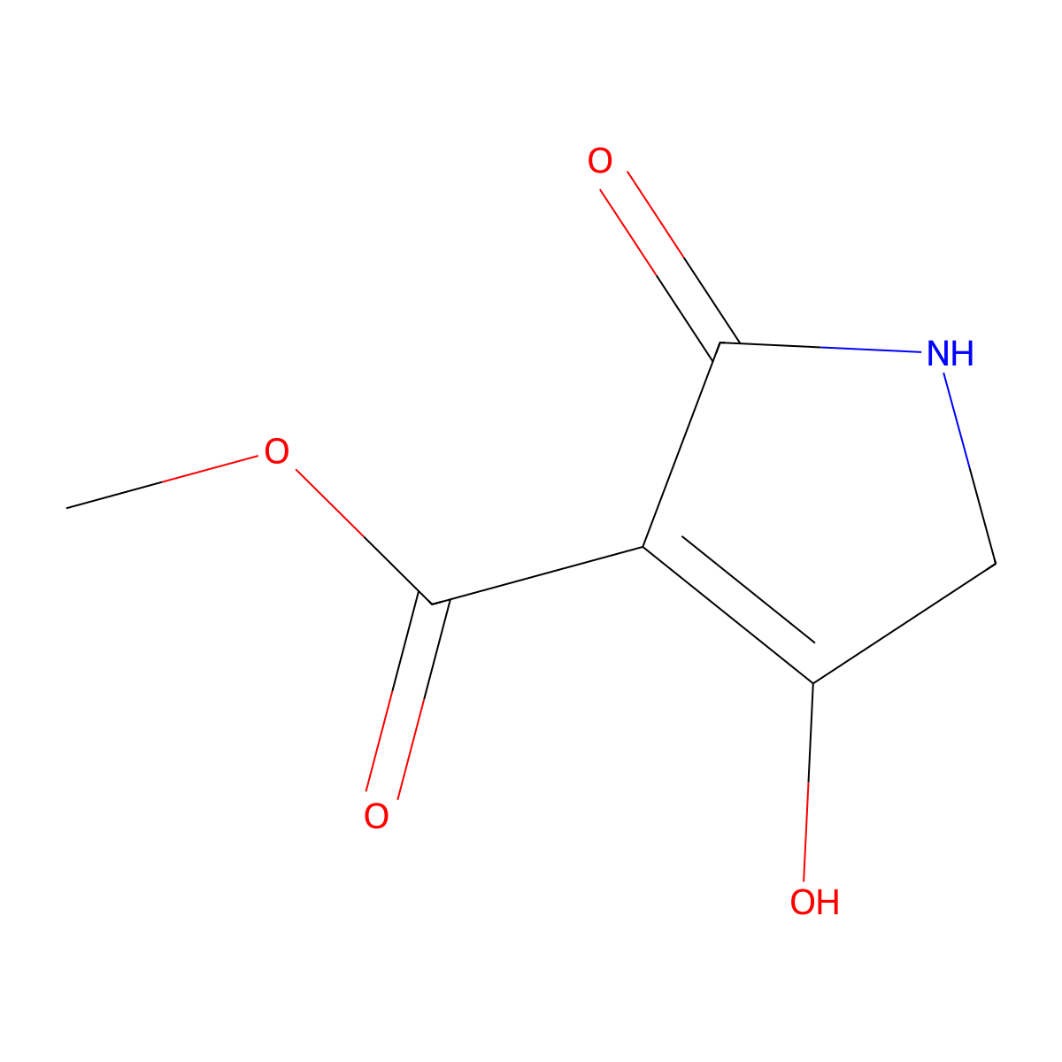4-Hydroxy-2-oxo-2,5-dihydro-1H-pyrrole-3-carboxylic acid methyl ester molecular structure, CAS 37772-85-3